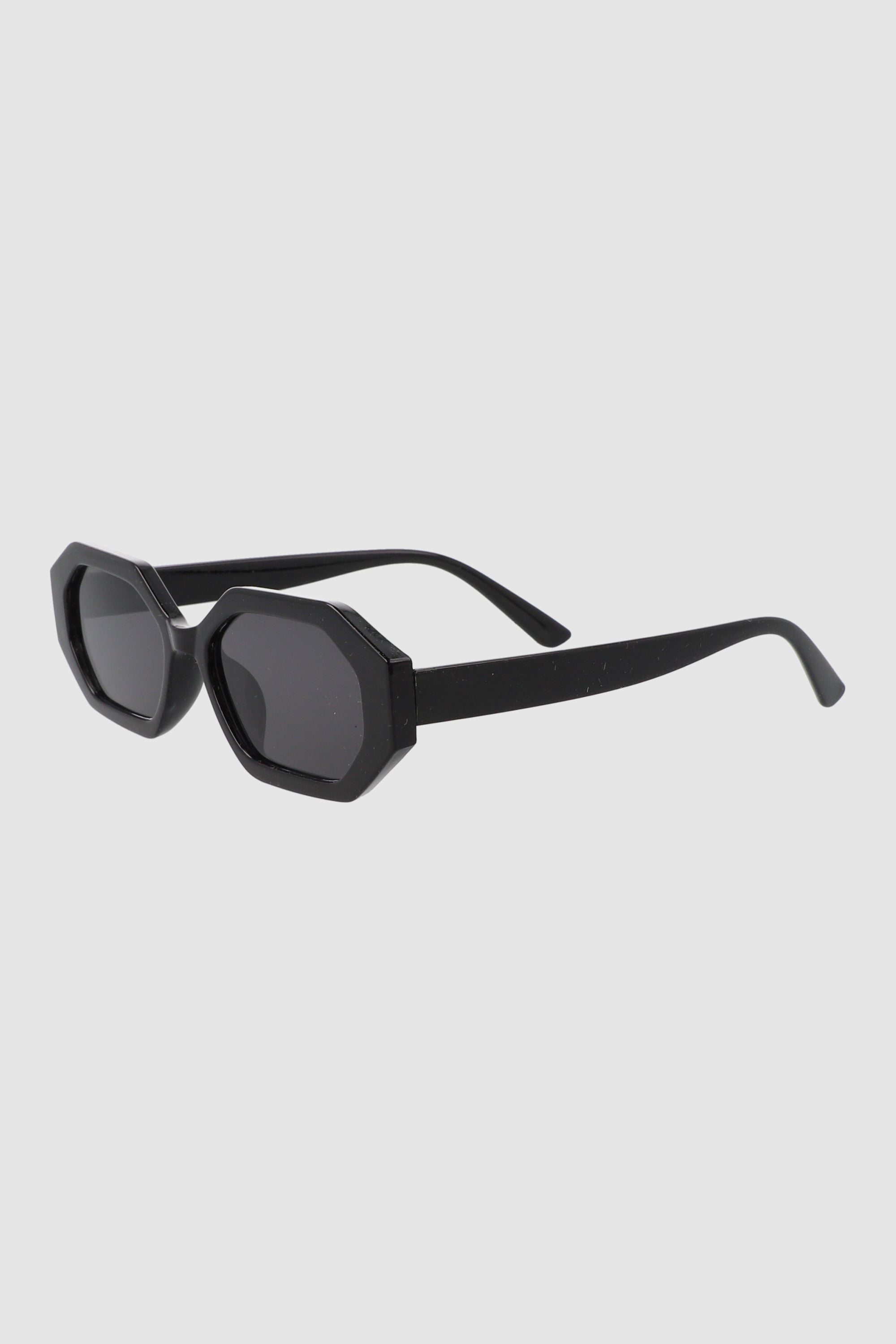 Geometric oval lenses BLACK