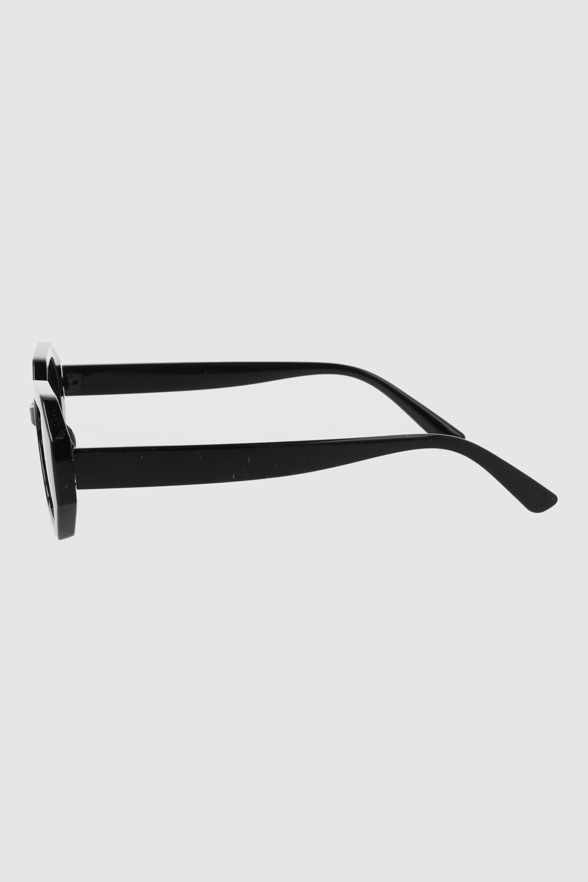 Geometric oval lenses BLACK