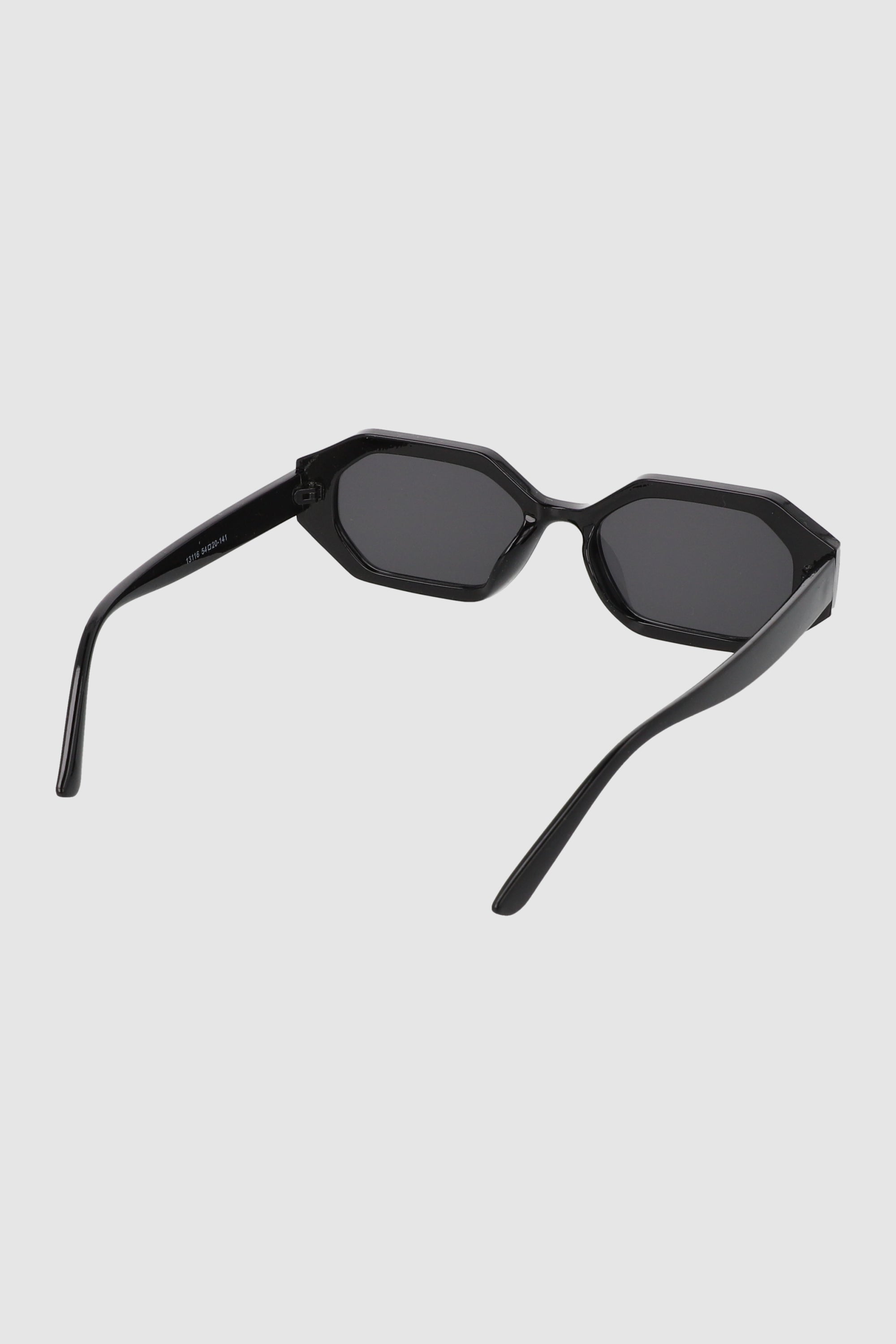 Geometric oval lenses BLACK