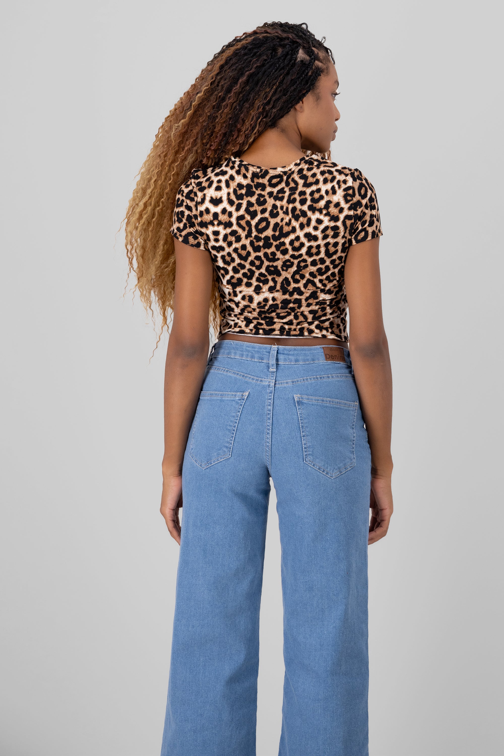 Top corto leopardo CAFE COMBO