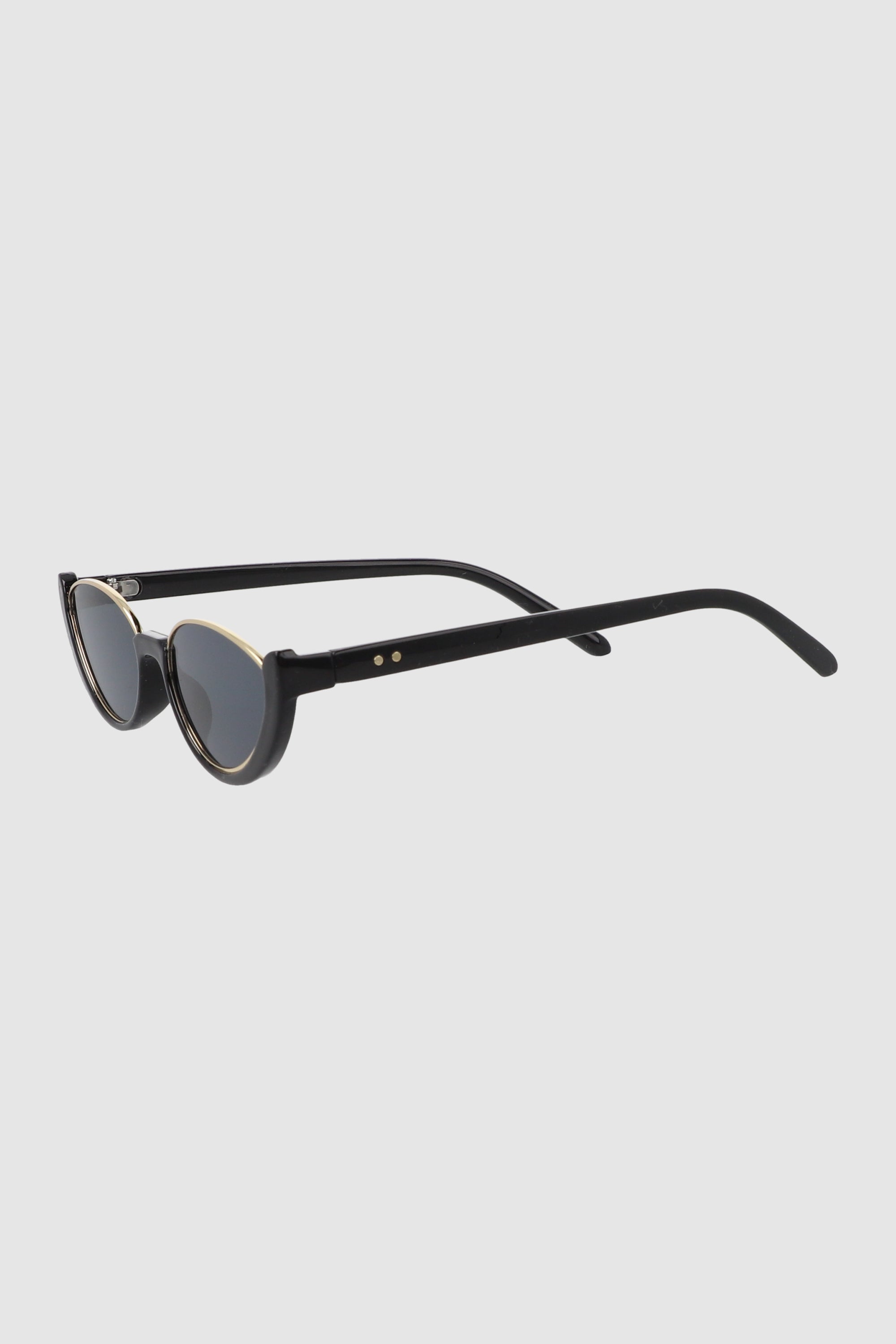 Lentes cateye retro NEGRO