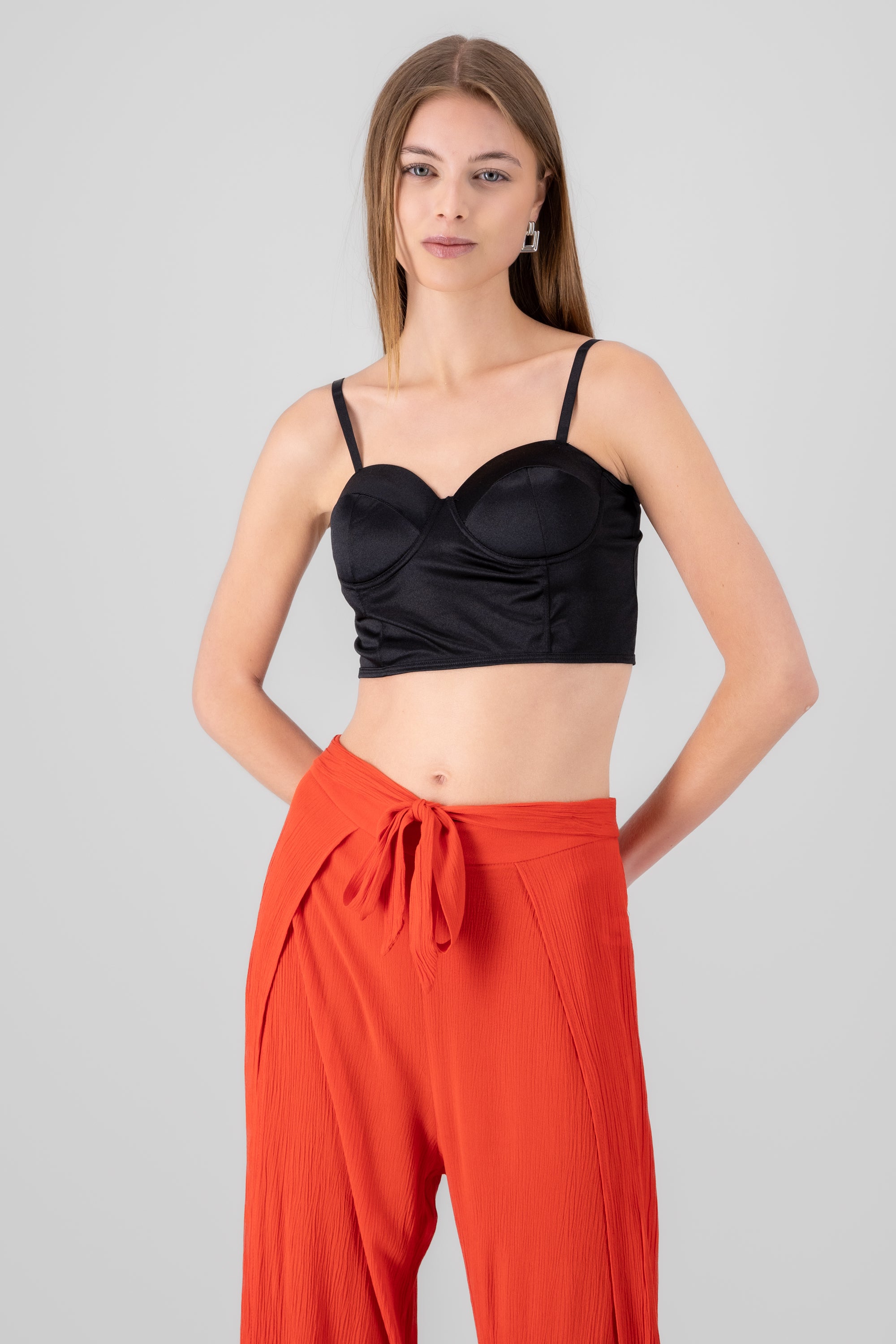 Top Satin Cups BLACK