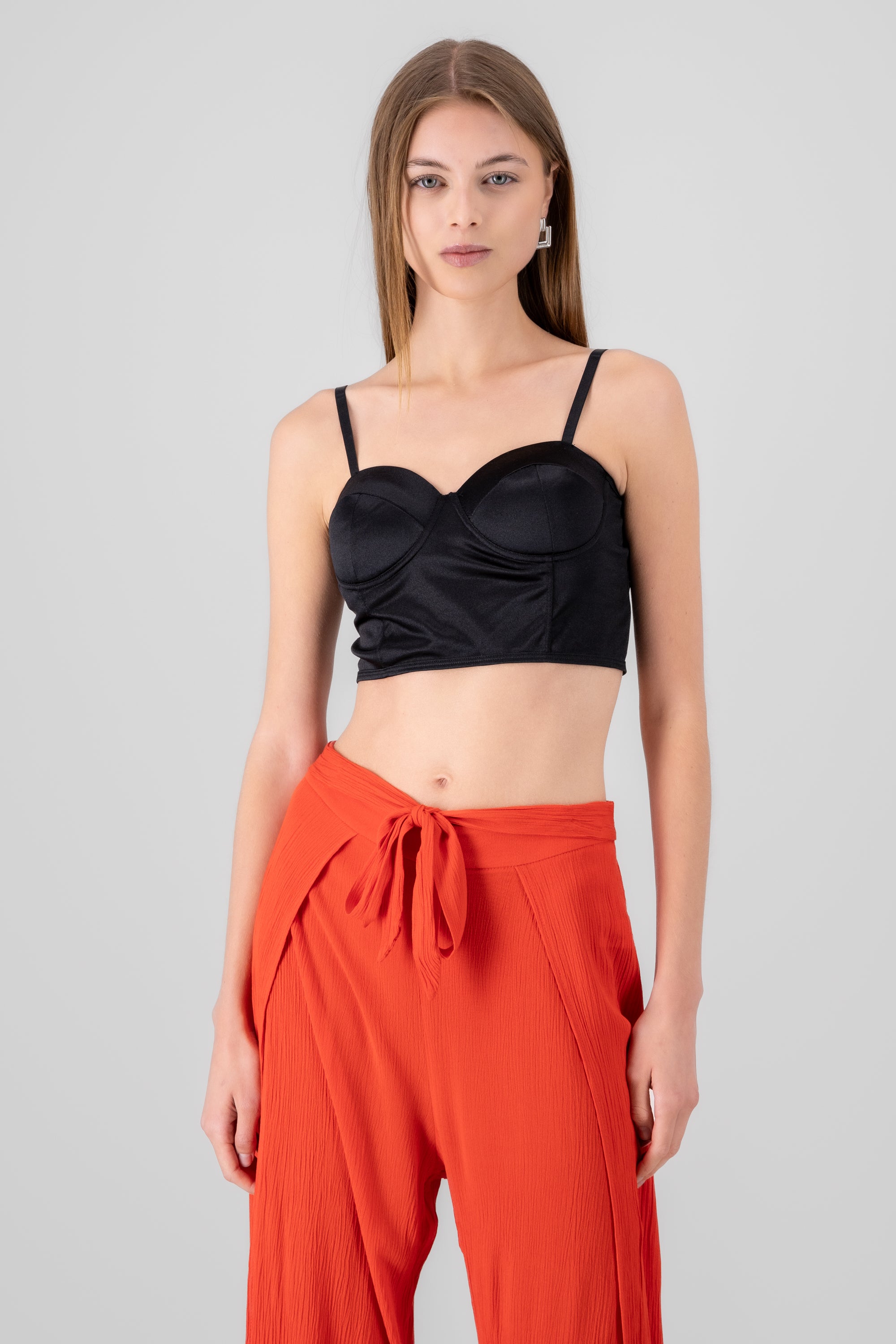 Top Satin Cups BLACK