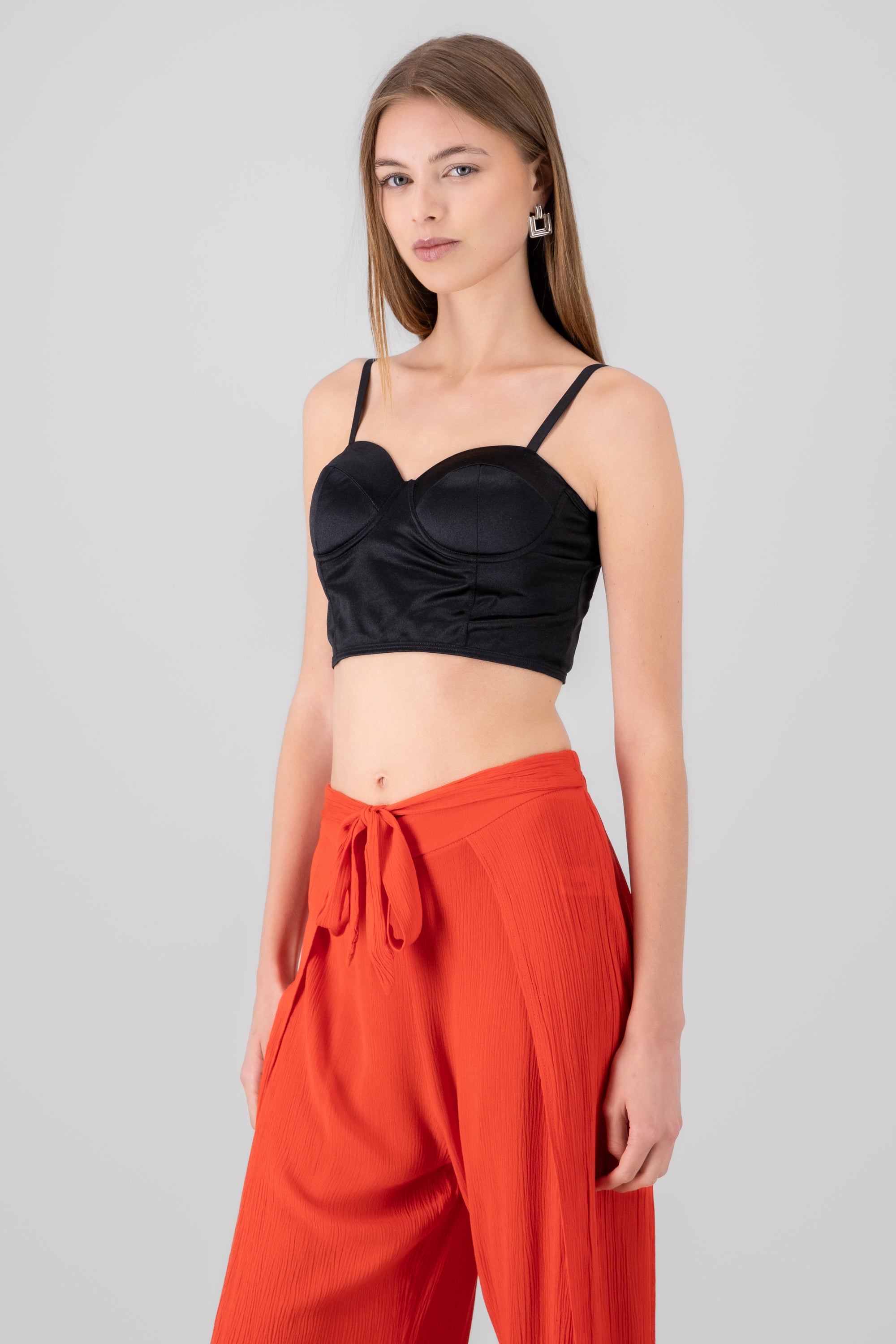 Top Satin Cups BLACK