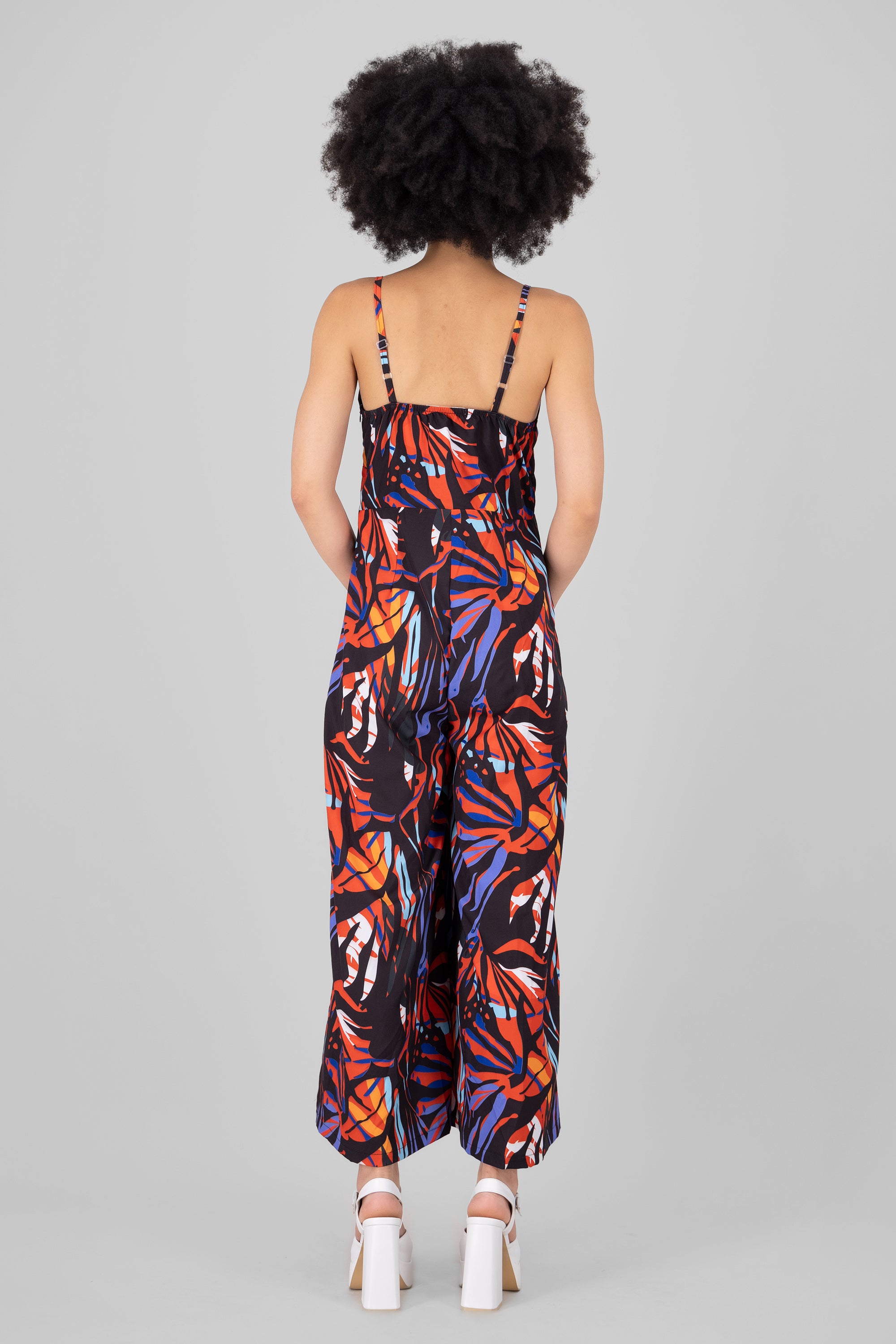 Jumpsuit Estampado Tropical NEGRO