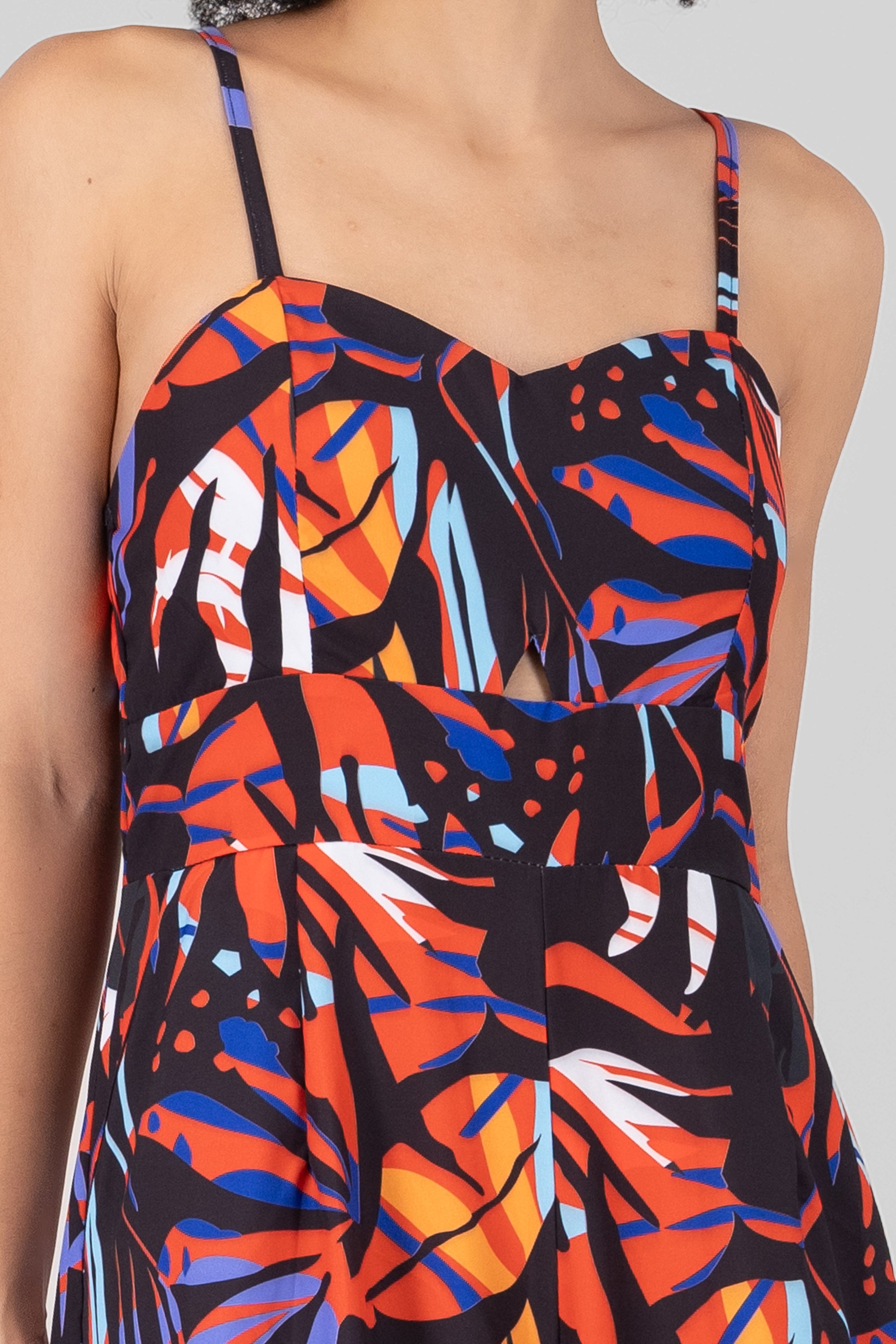 Jumpsuit Estampado Tropical NEGRO