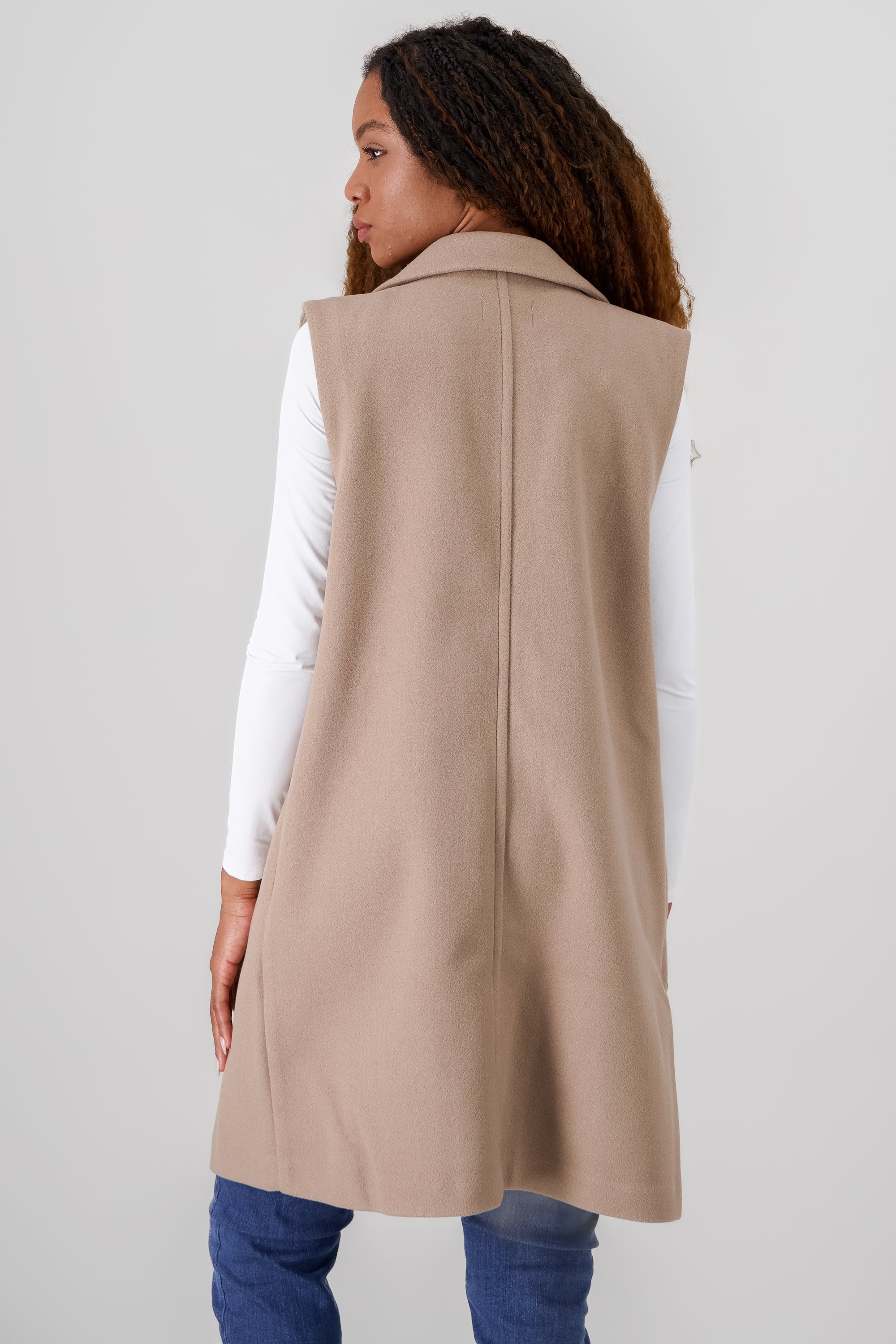 LEFO Long Vest Khaki