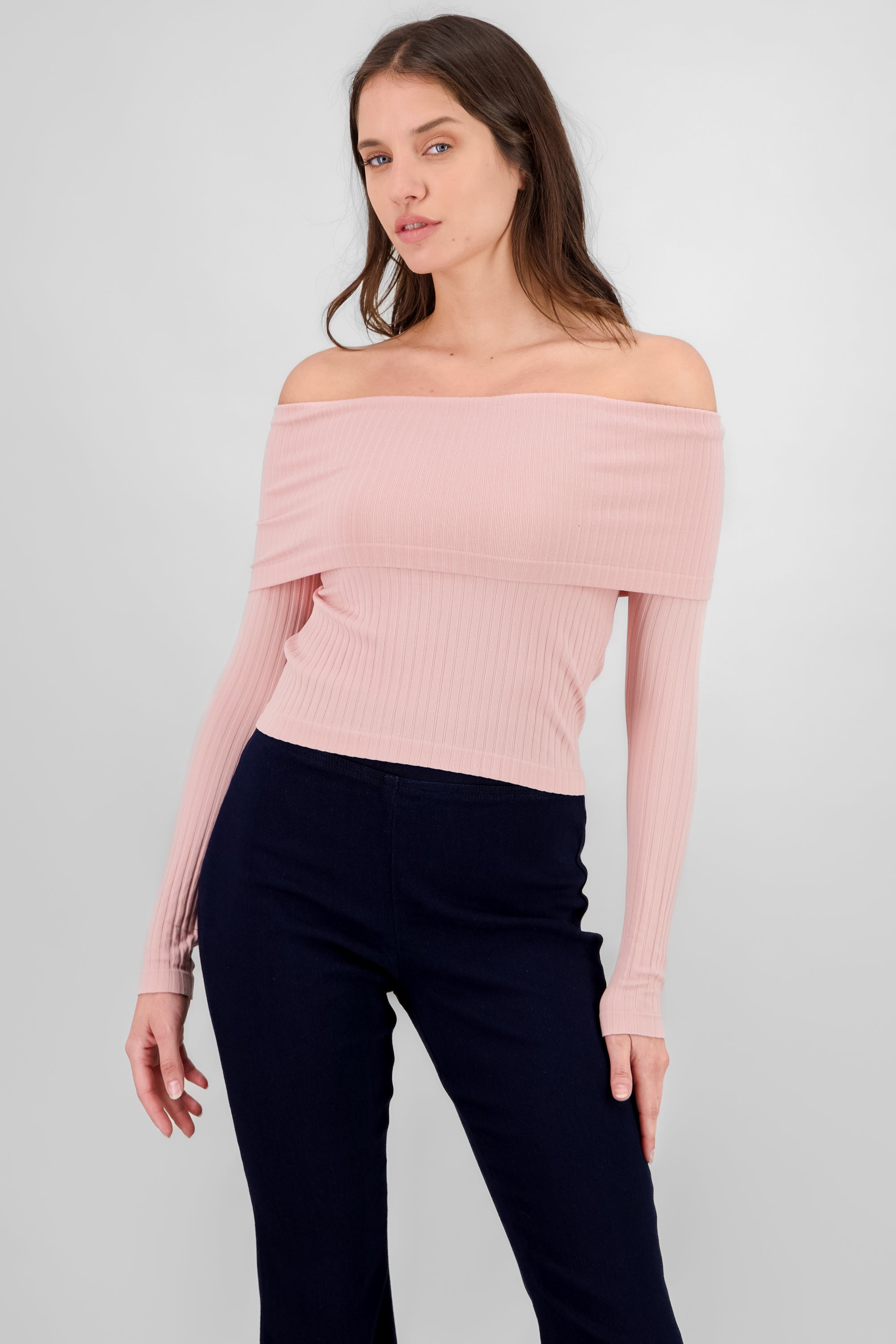 Top off shoulder seamless ROSA PASTEL