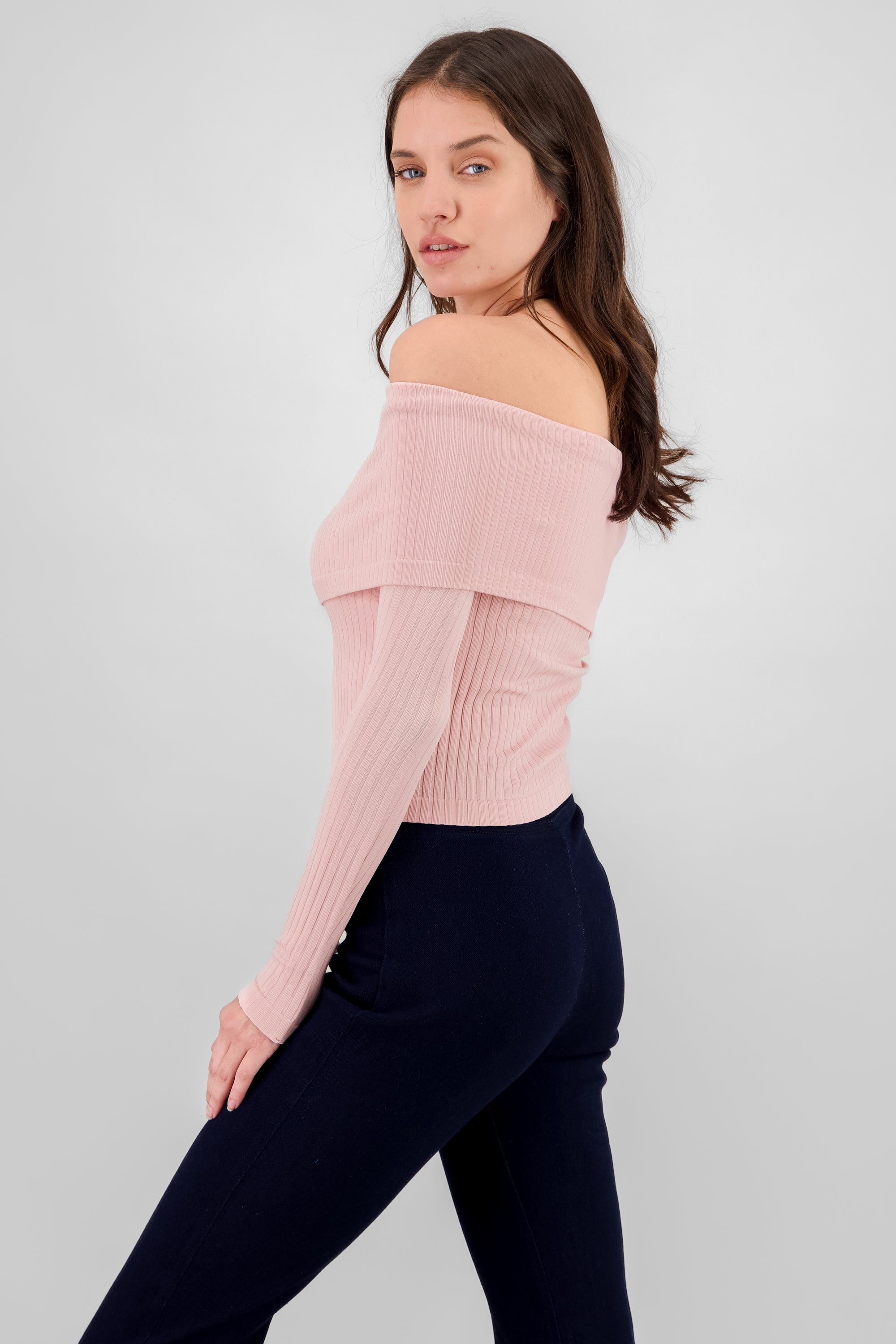 Top off shoulder seamless ROSA PASTEL