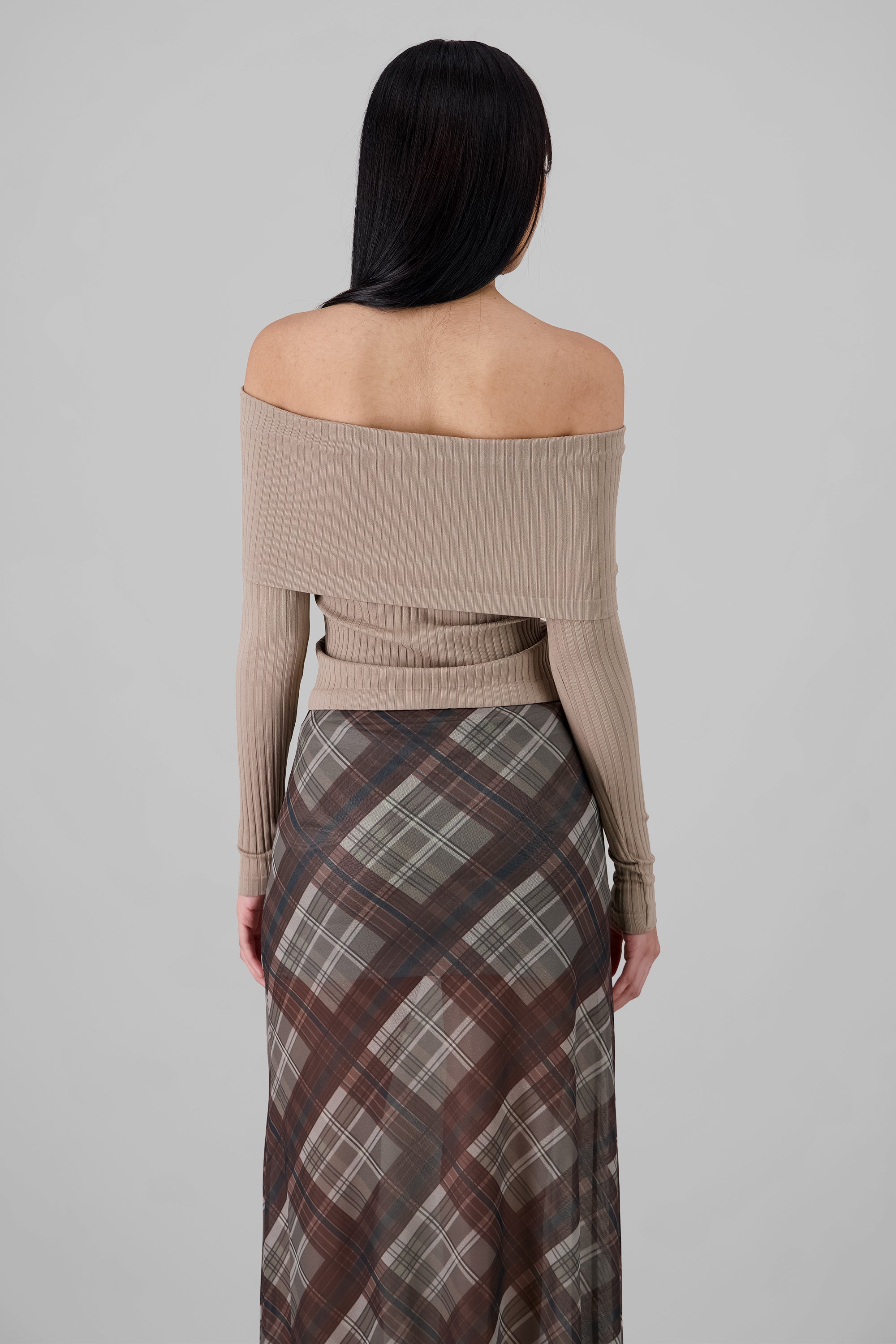 Top off shoulder seamless GREIGE