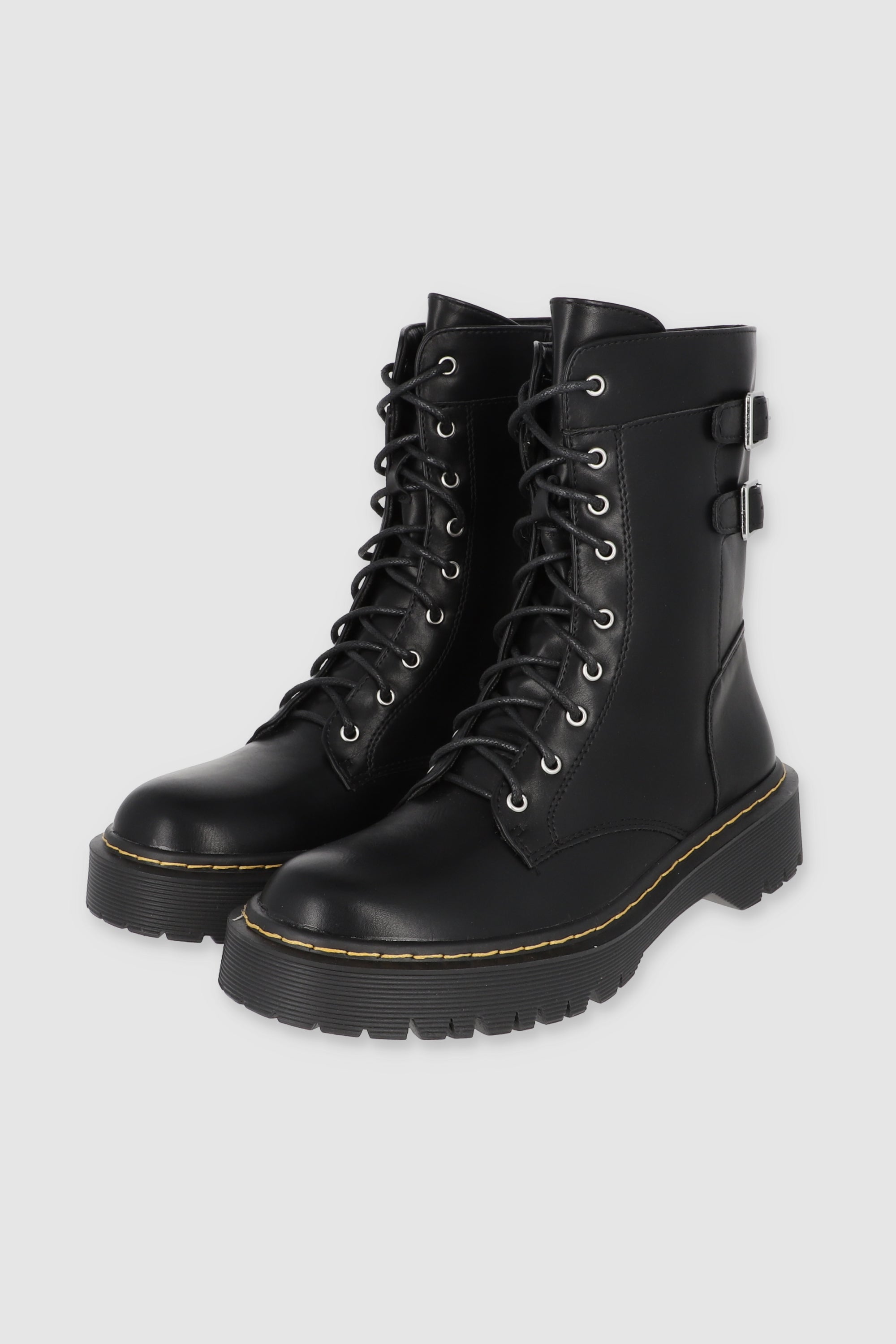 BOTA COMBAT HEBILLAS NEGRO