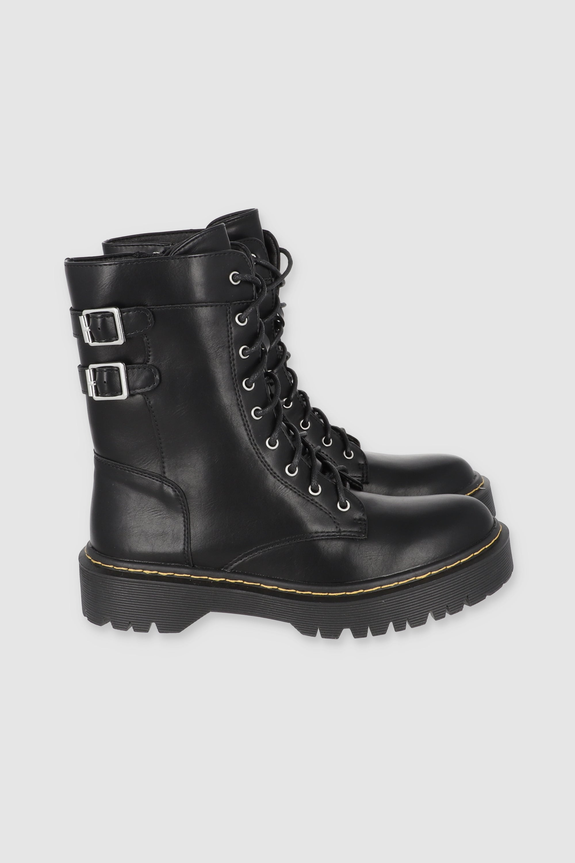 BOTA COMBAT HEBILLAS NEGRO