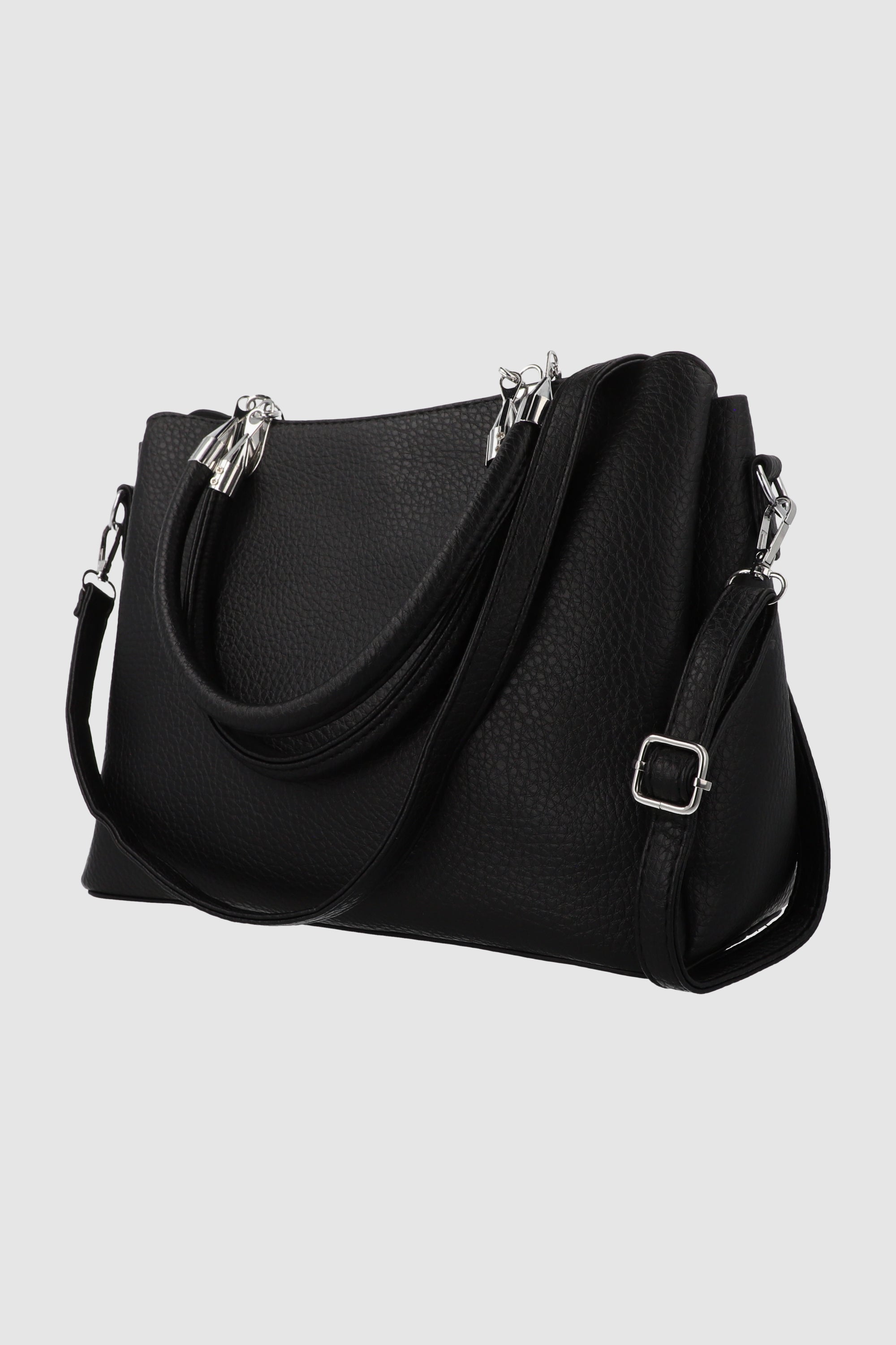 Bolsa grande tote PU NEGRO