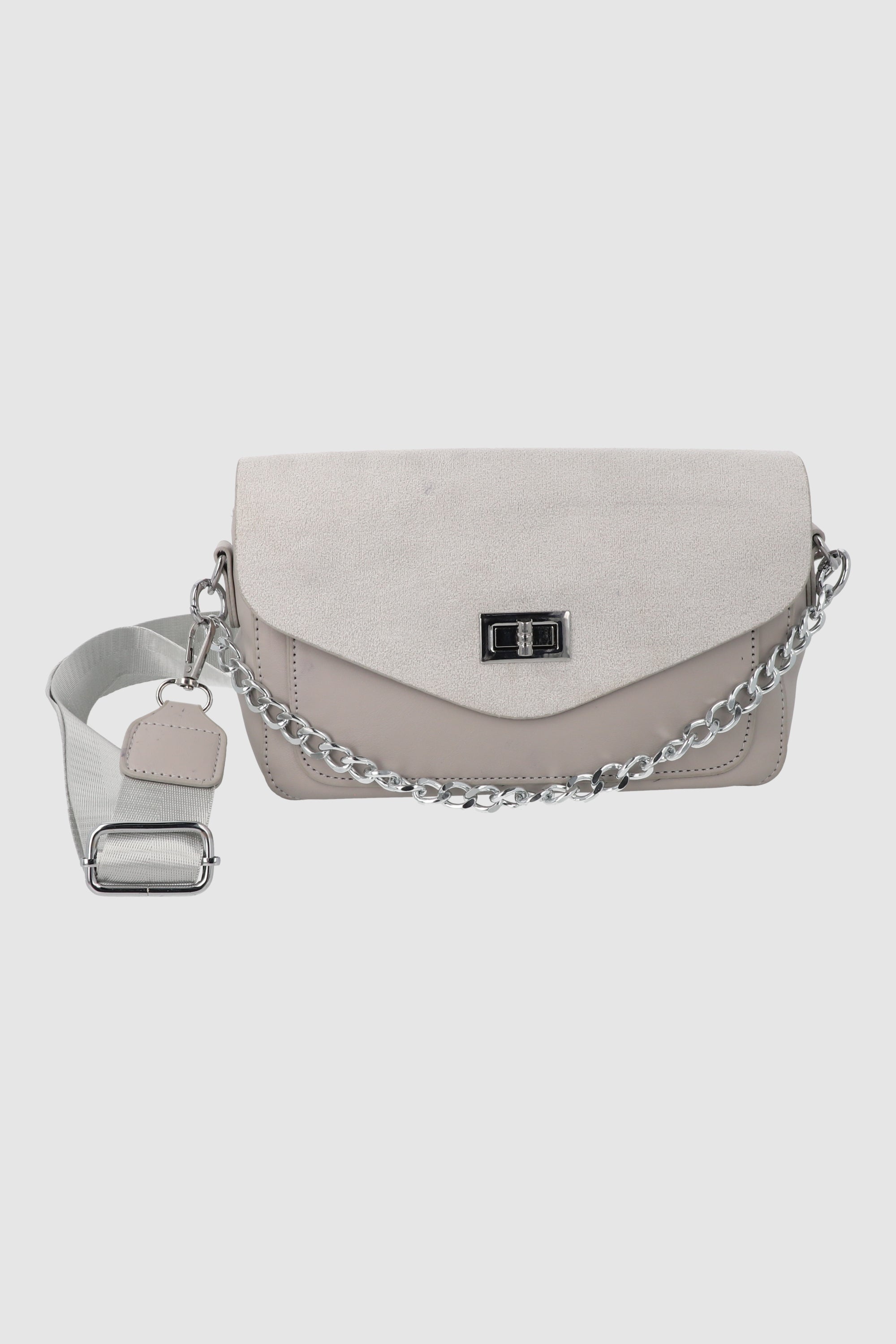 Crossbody chain bag Taupe