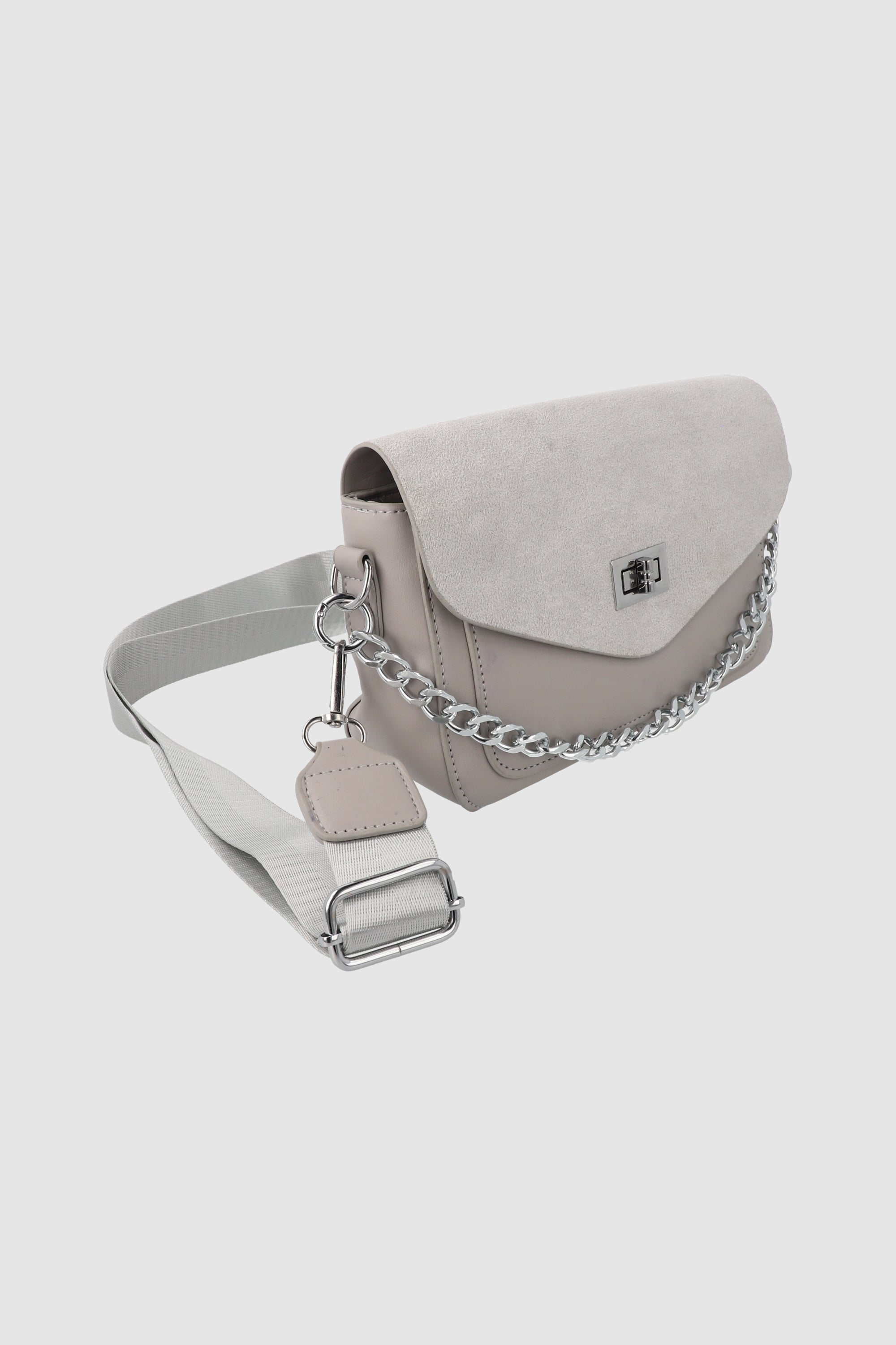 Crossbody chain bag Taupe