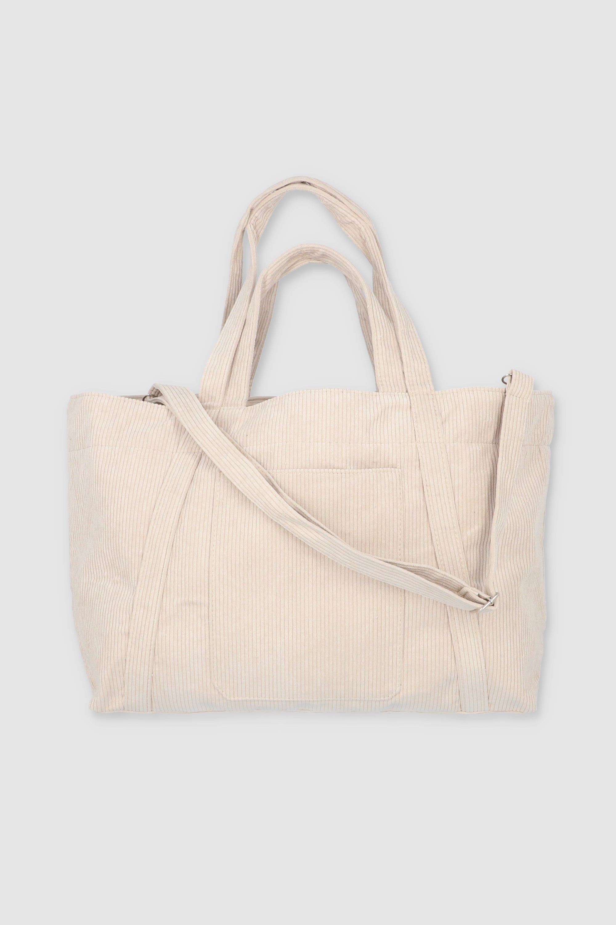 Bolsa tote grande pana BEIGE