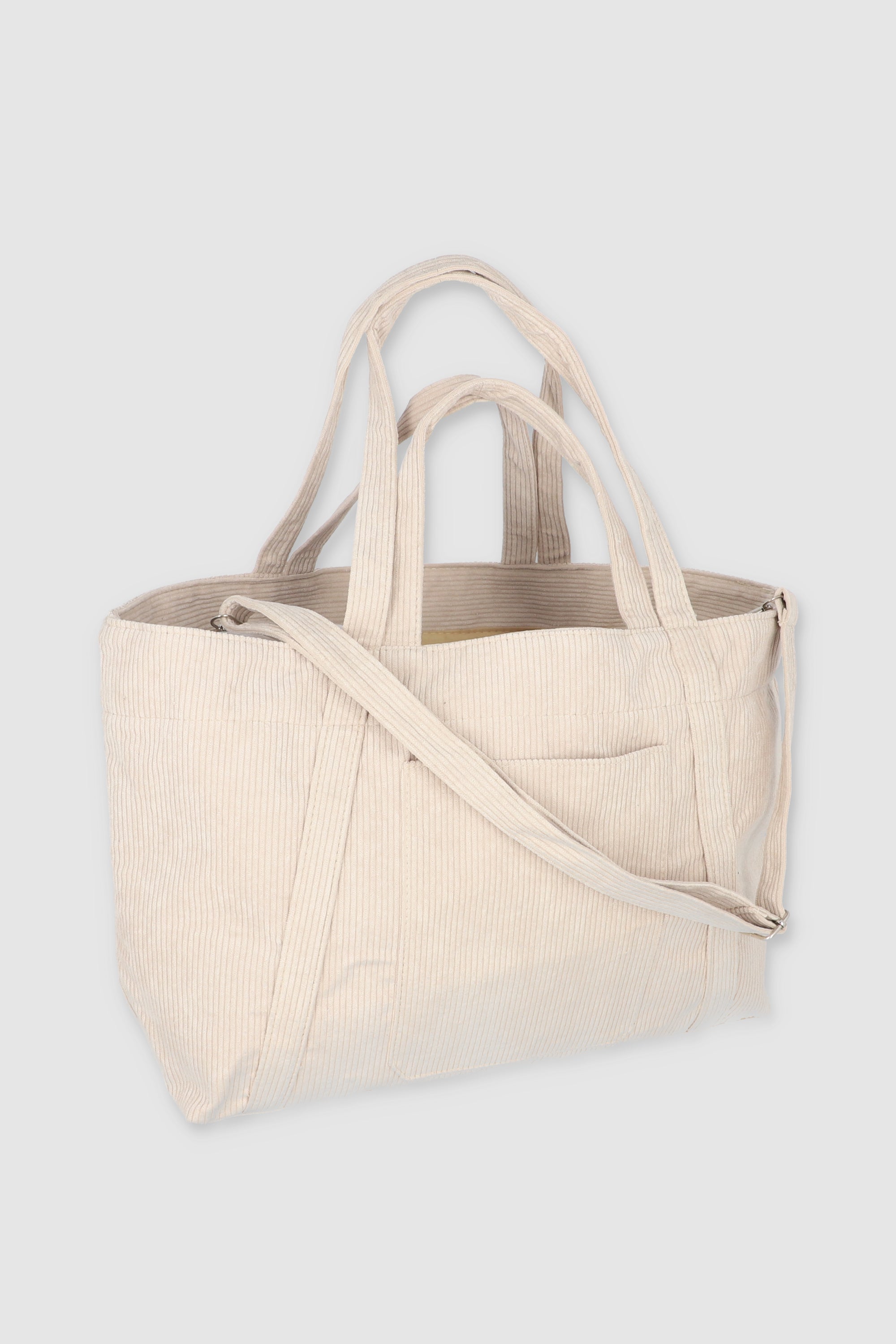 Bolsa tote grande pana BEIGE