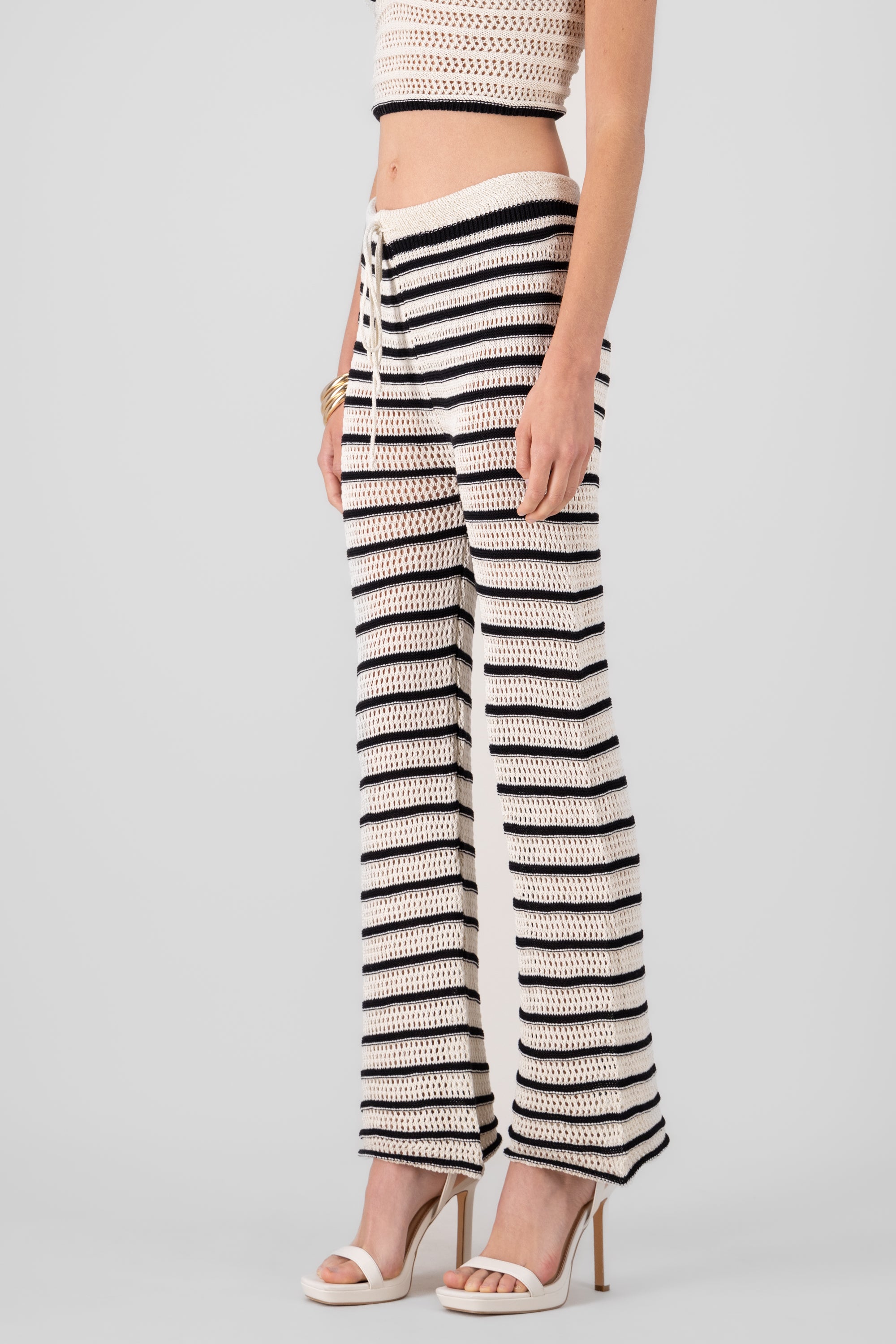 Pantalon tejido HUESO COMBO