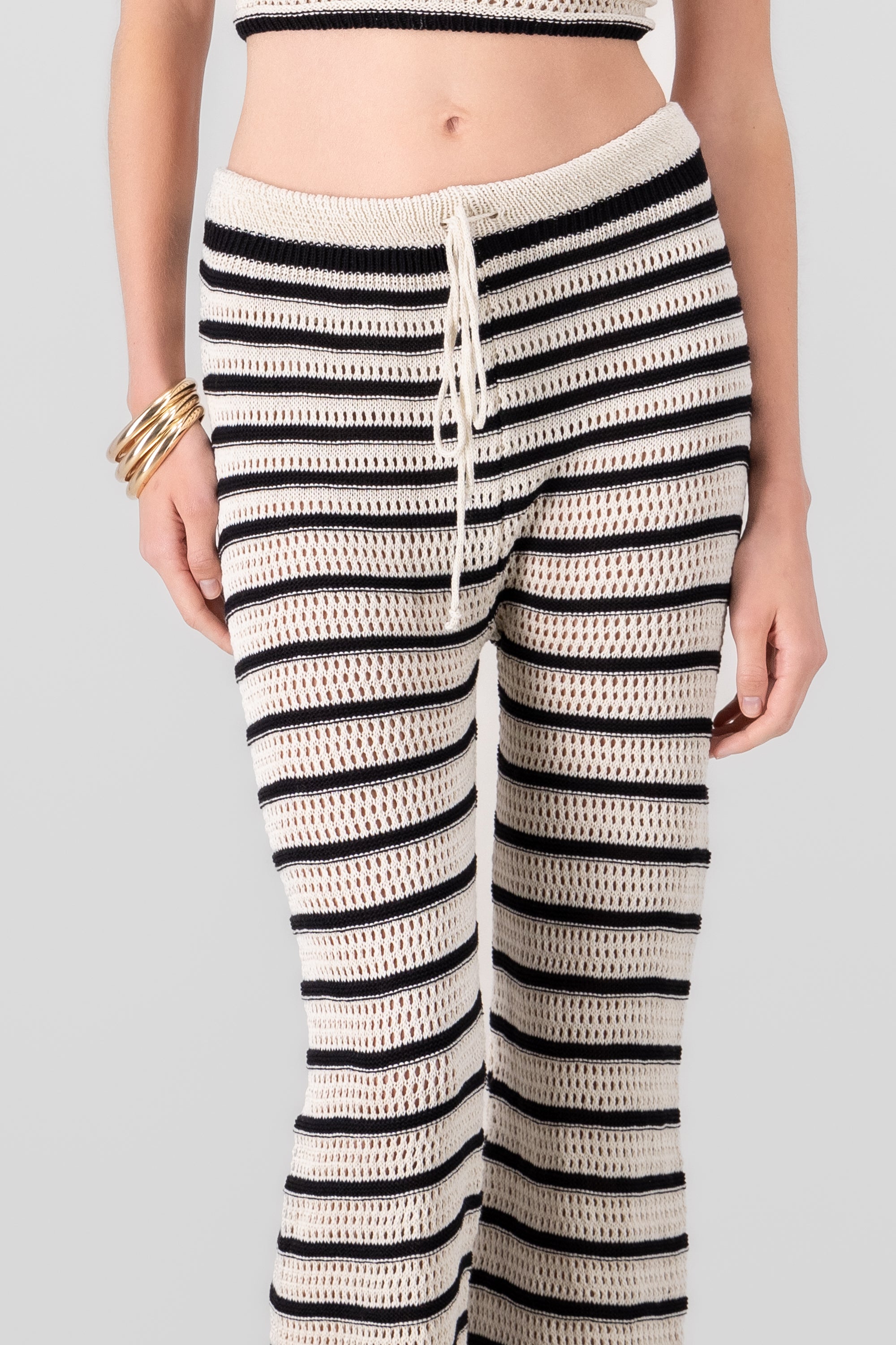 Pantalon tejido HUESO COMBO