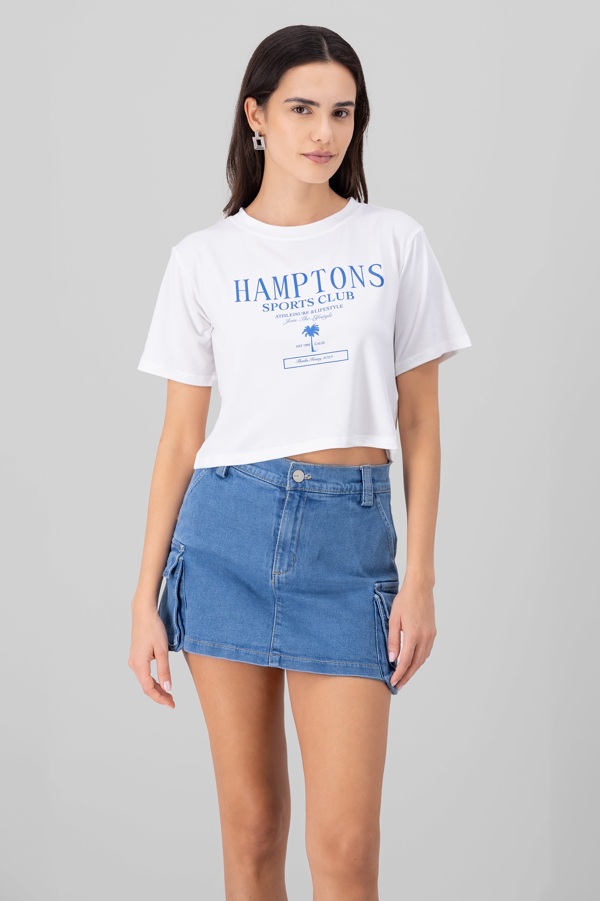 Playera hamptons BLANCO COMBO