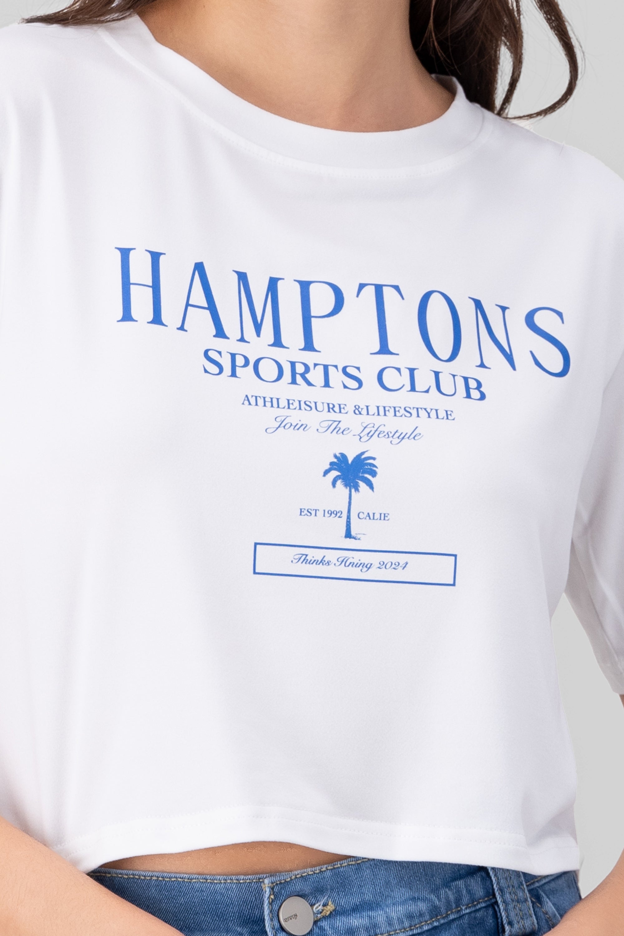 Playera hamptons BLANCO COMBO