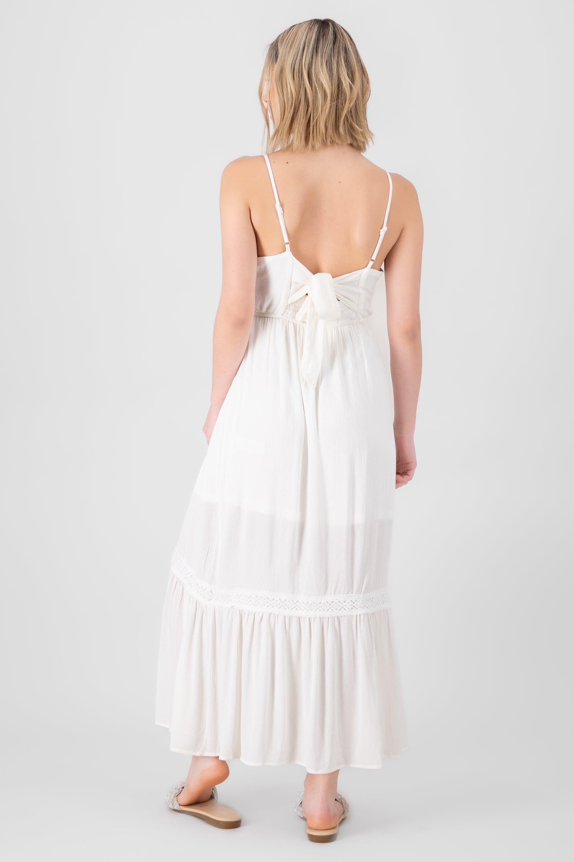 Vestido maxi veraniego BLANCO