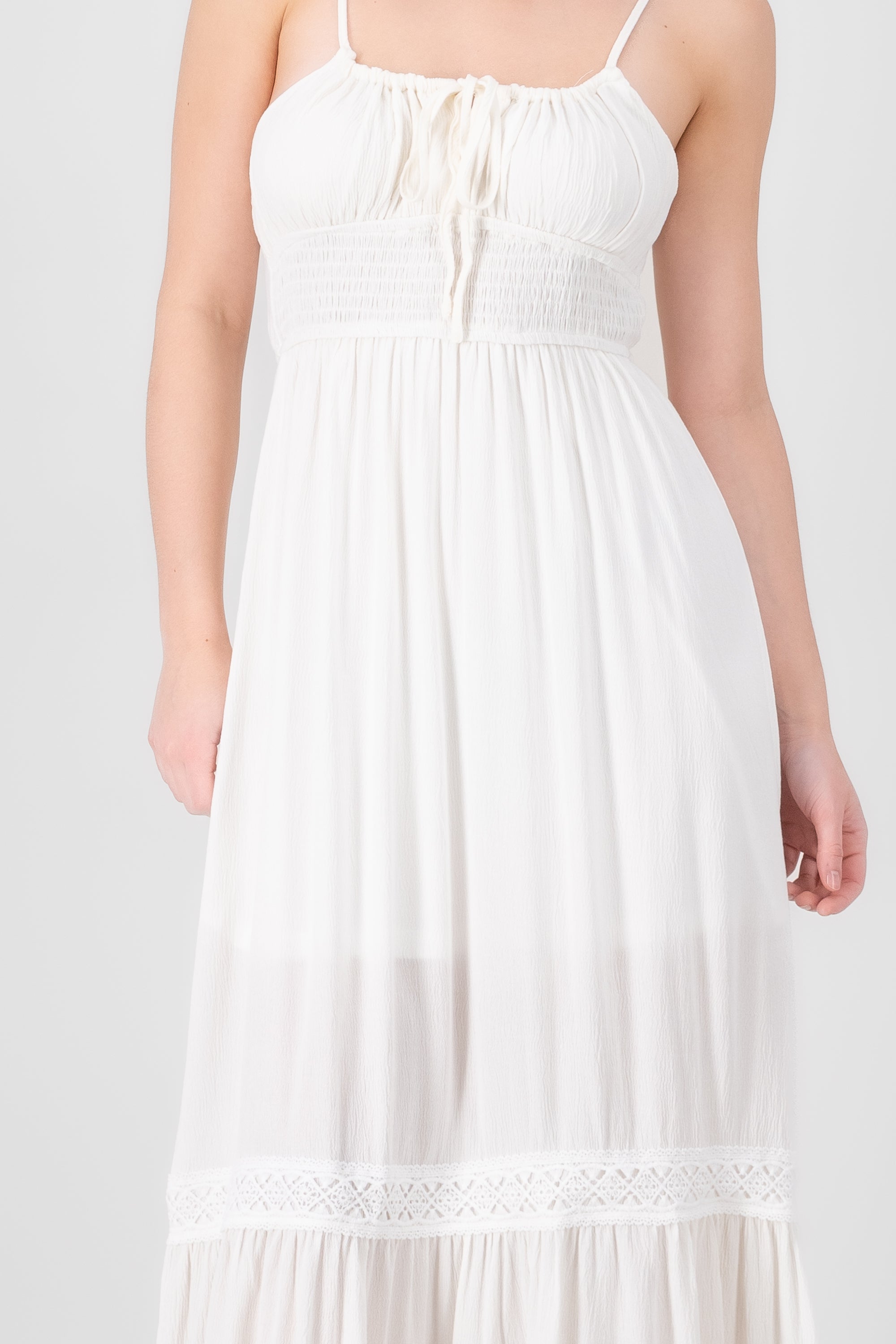 Vestido maxi veraniego BLANCO