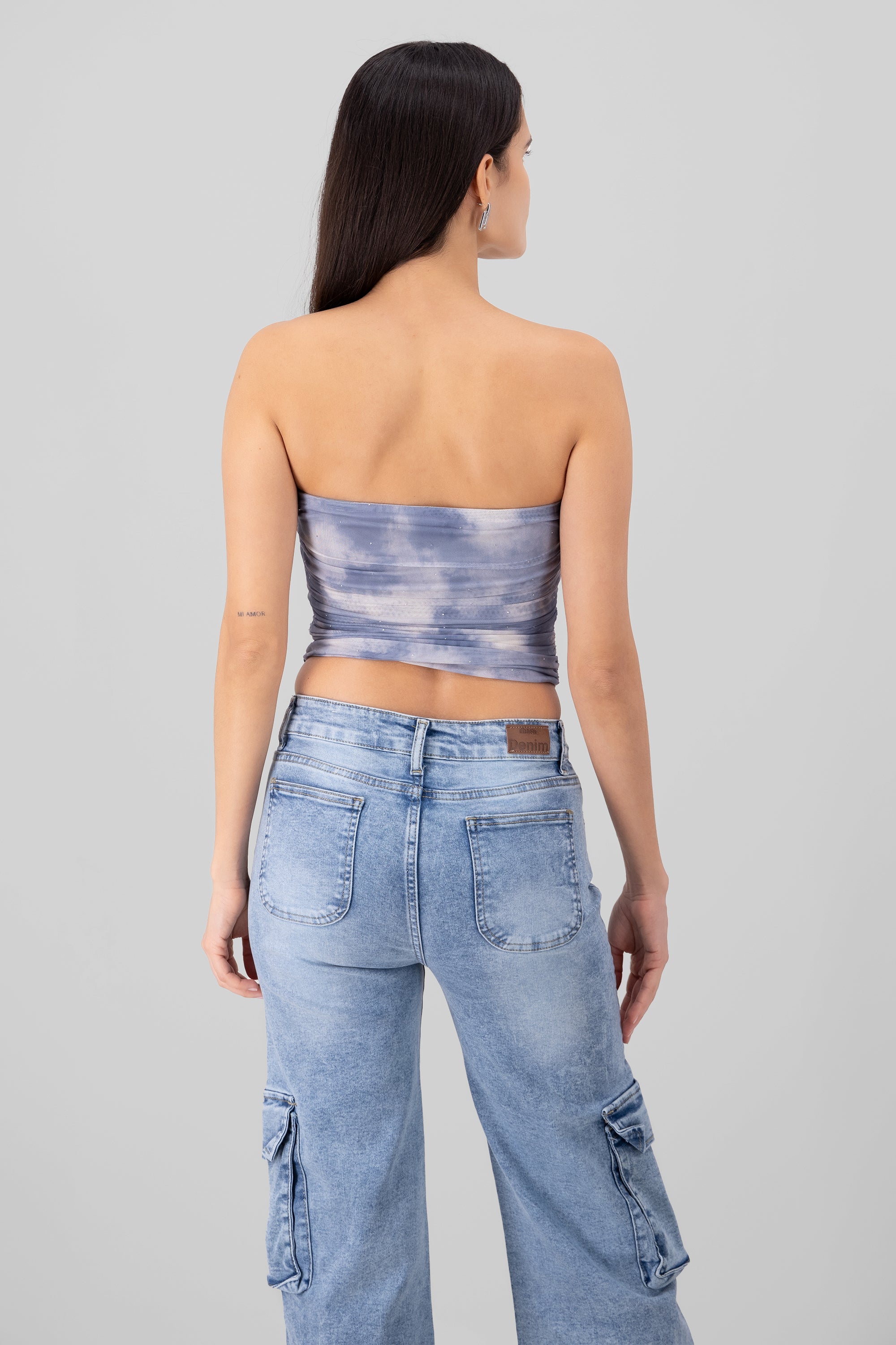 Degraded mesh Sky blue