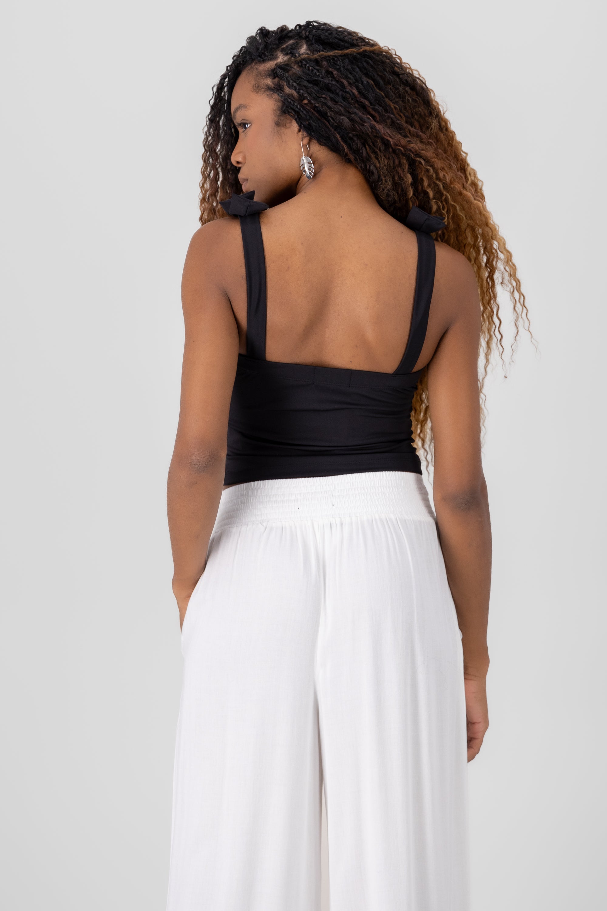 Top Moño Straps BLACK