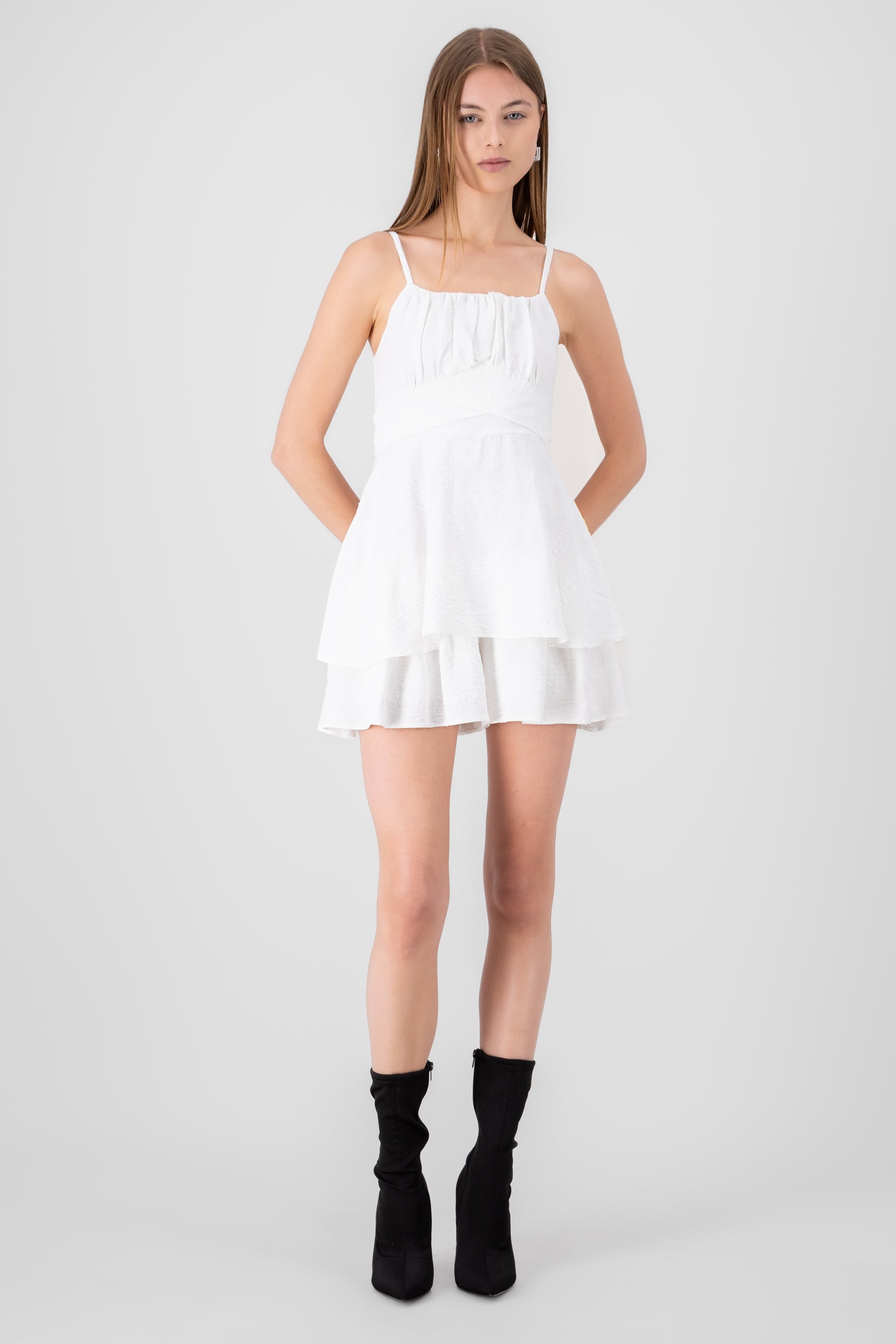 DOUBLE SHOES OLAN DRESS WHITE