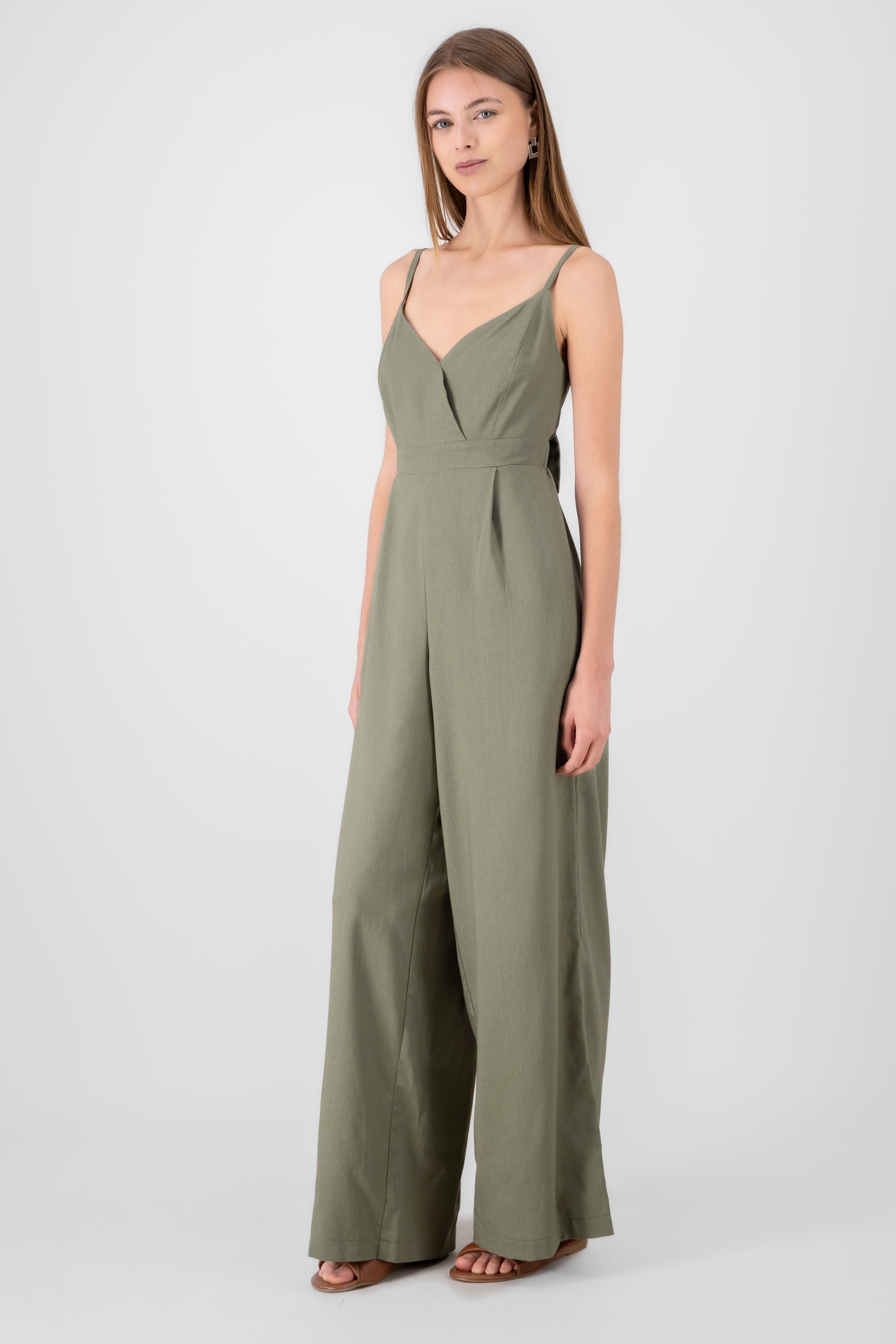 Jumpsuit tirantes escote v OLIVO