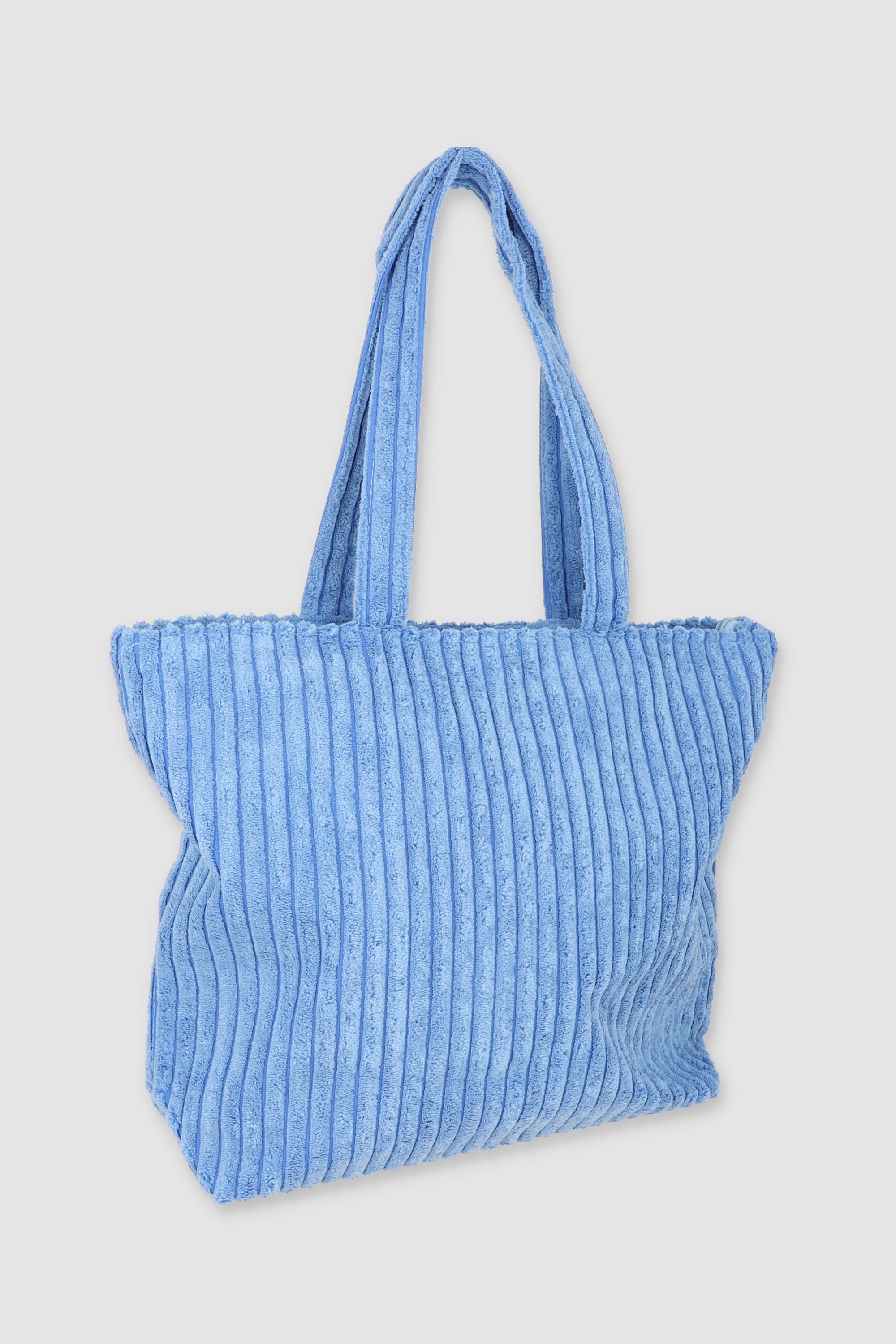 Bolsa tote pana ancha AZUL