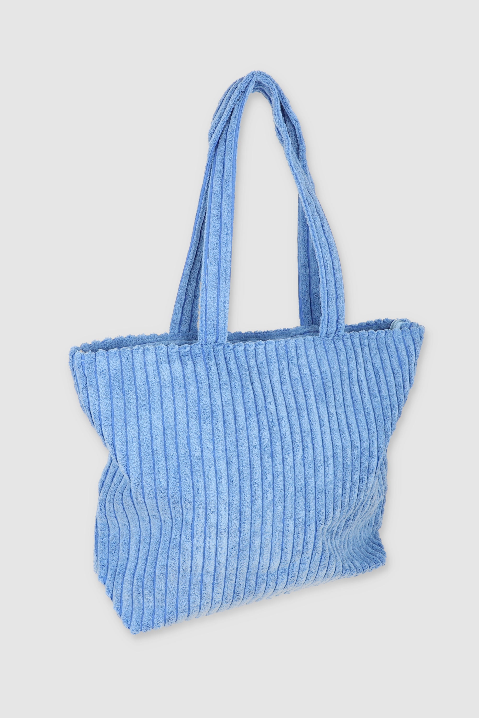 Bolsa tote pana ancha AZUL