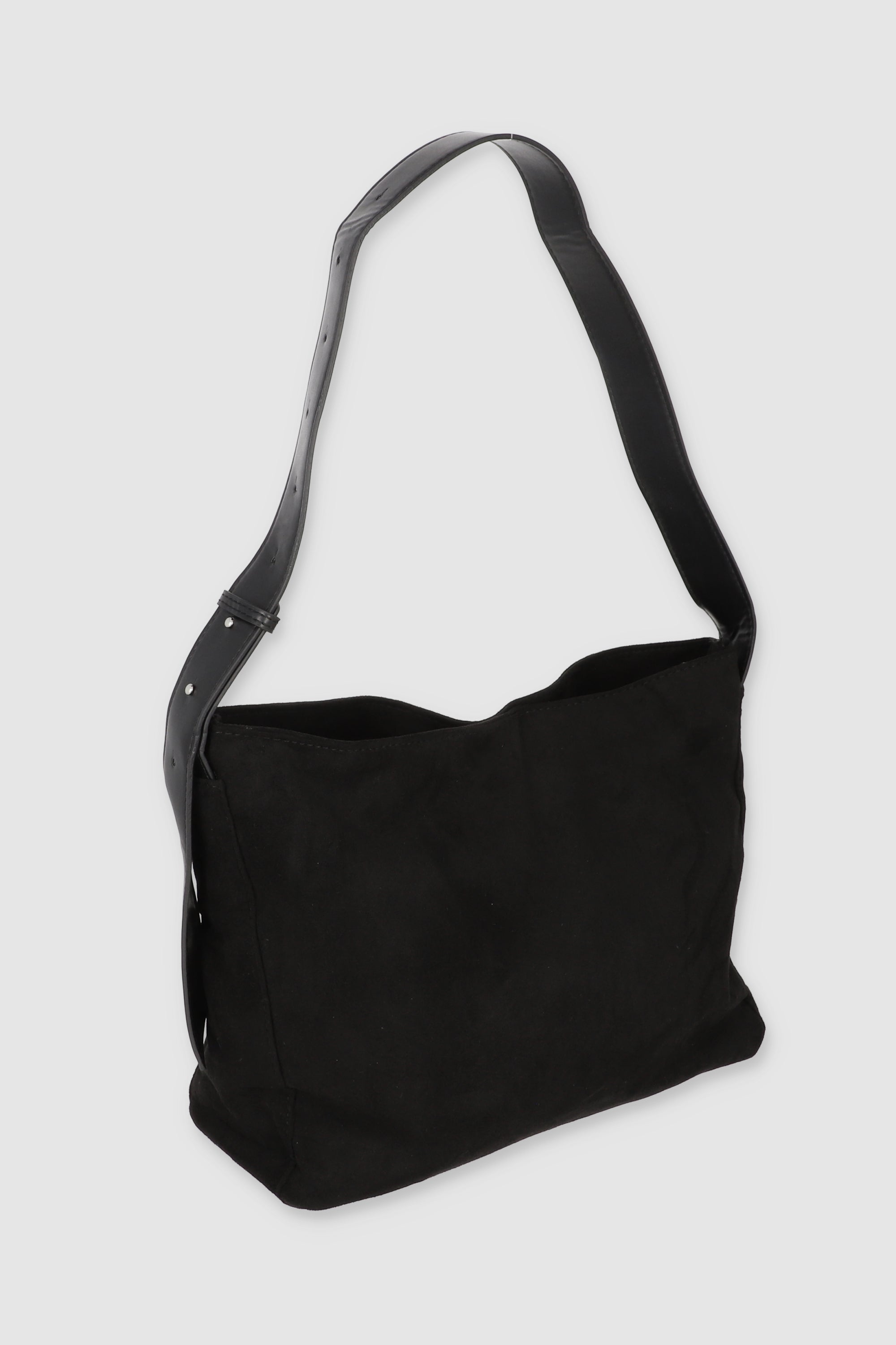 Bolsa tote grande gamucina NEGRO