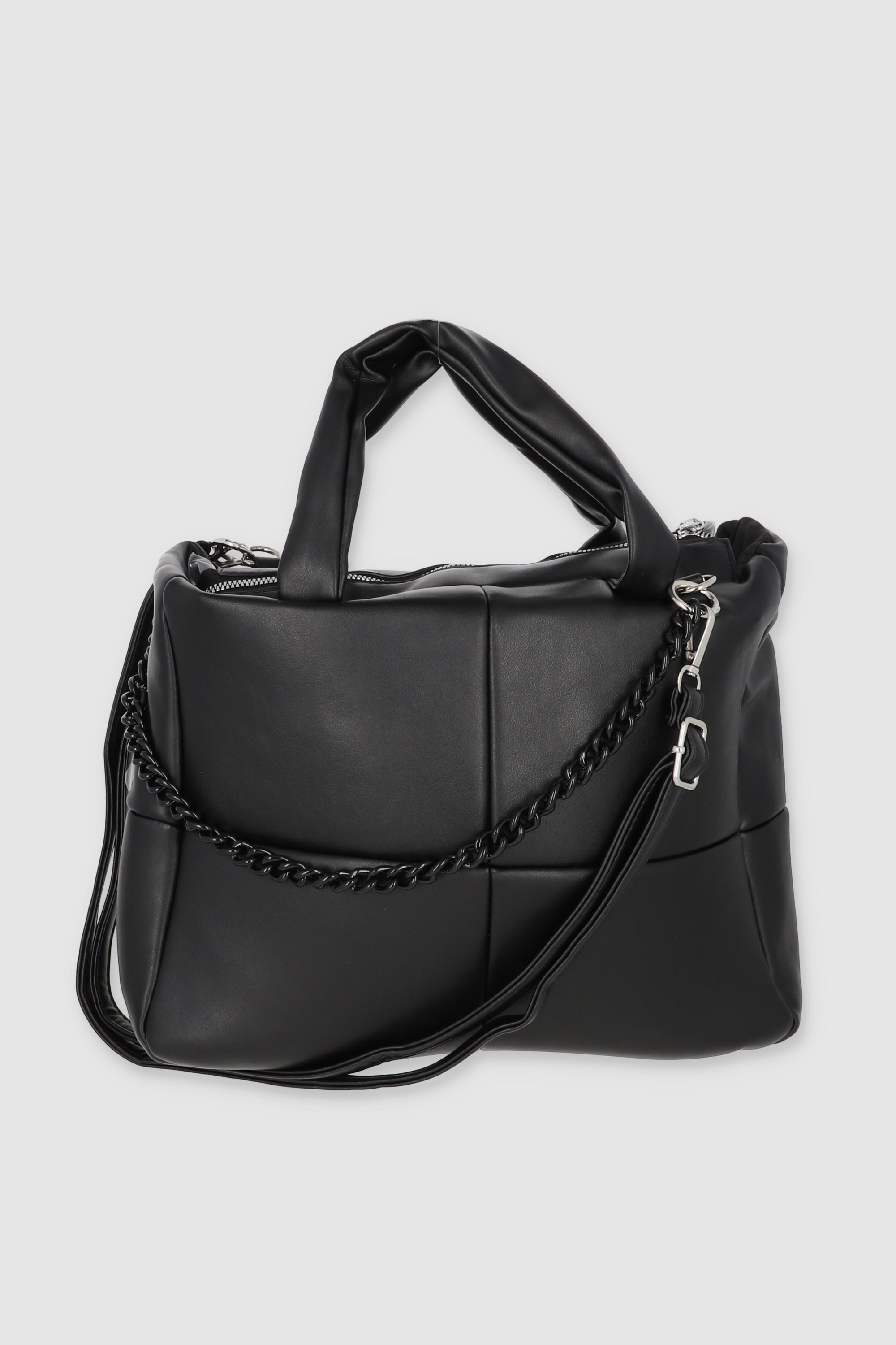 Bolsa tote capitonada puffy NEGRO