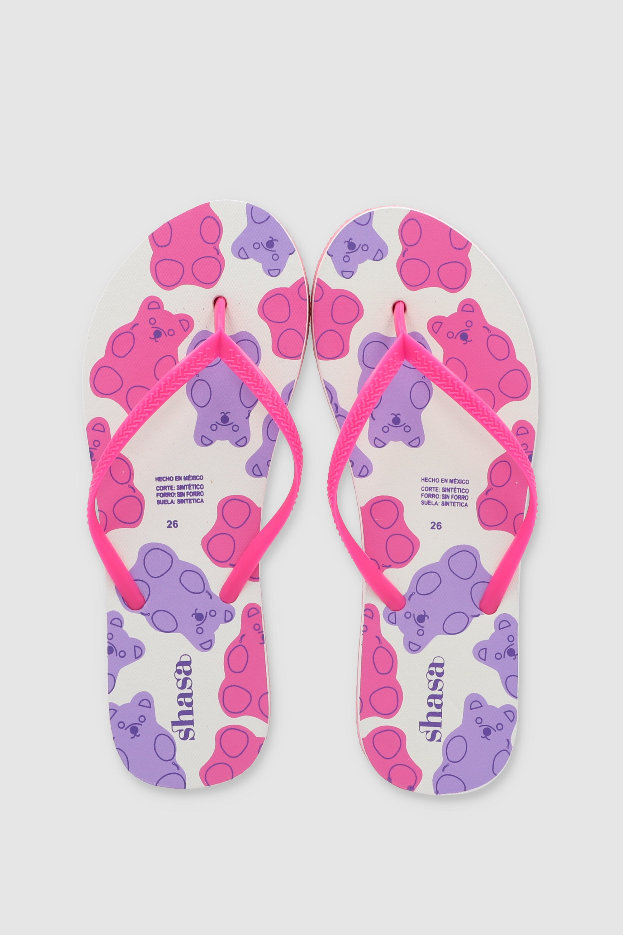 FLIP FLOP OSO GOMITAS ROSA