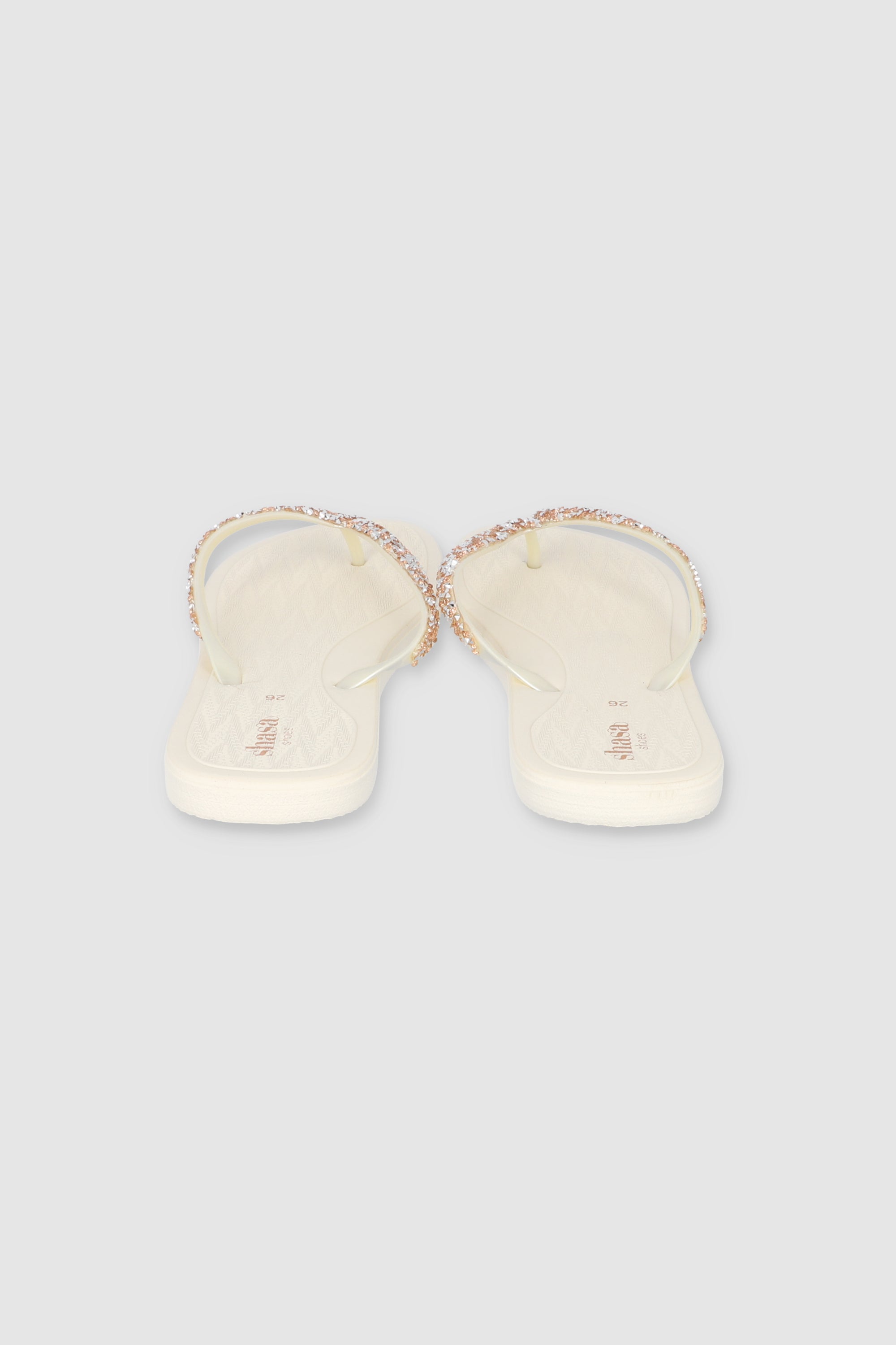 Flip Flops Chinela Brillo Roca NUDE