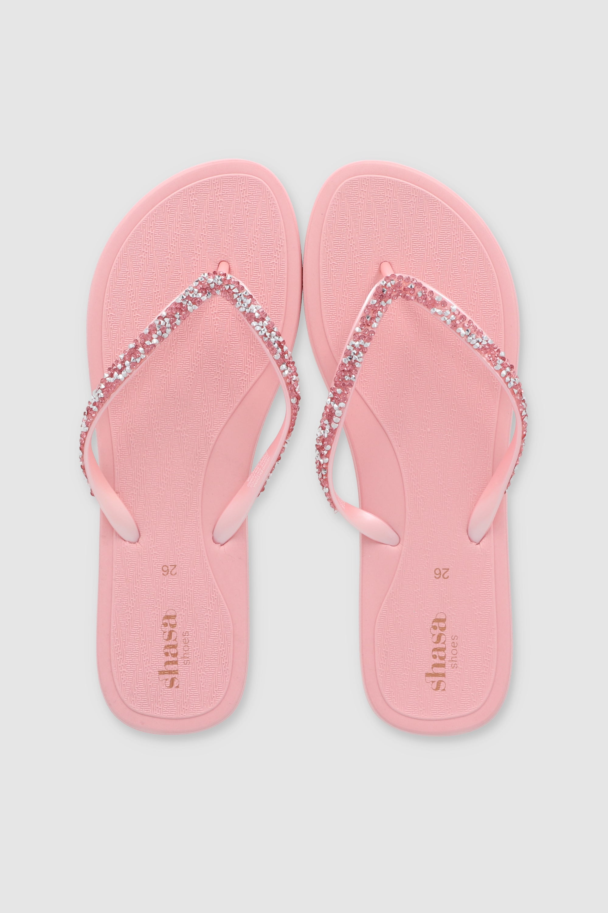 Flip Flops Chinela Brillo Roca ROSA