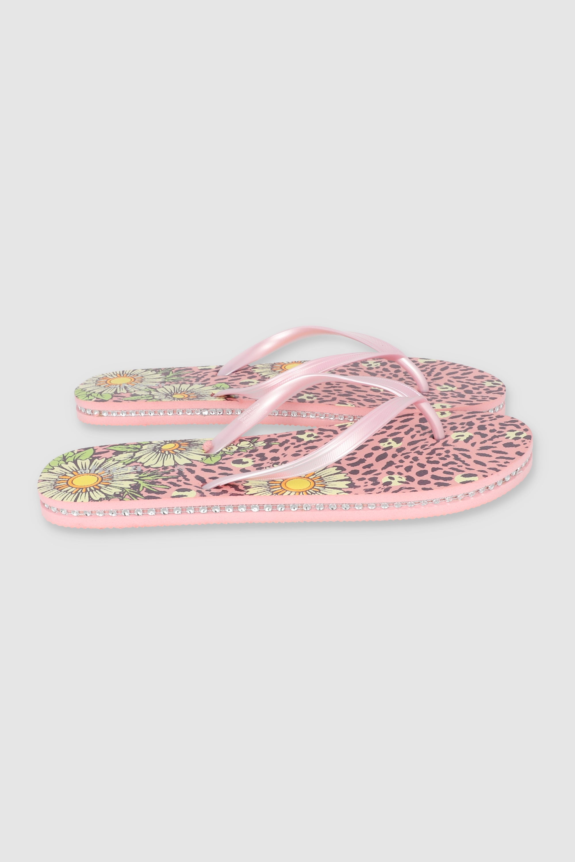 FLIP FLOPS LEOPARDO FLORES ROSA