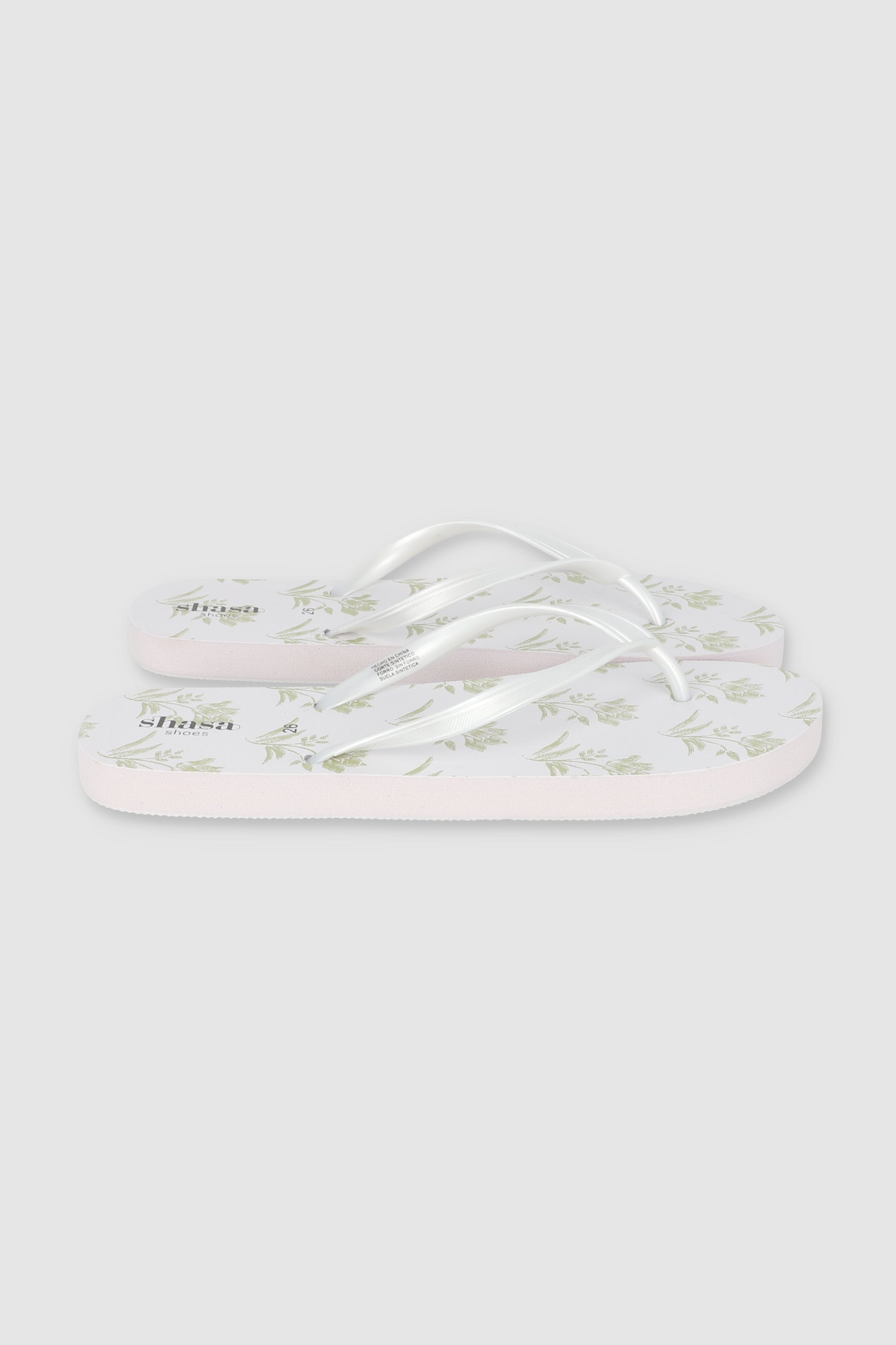 FLIP FLOPS FLORES SENCILLA BLANCO