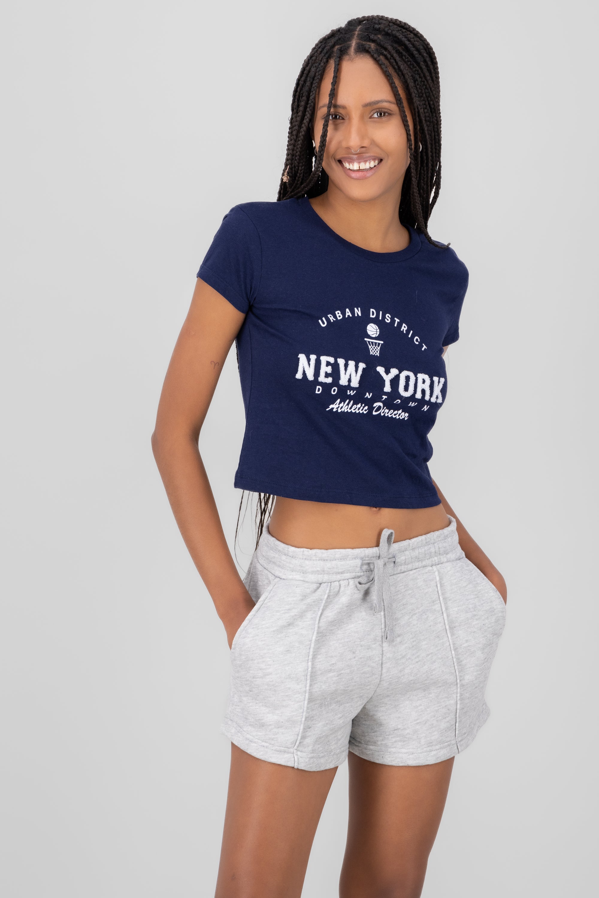 T-SHirt ​​Short manga print New York MARINE