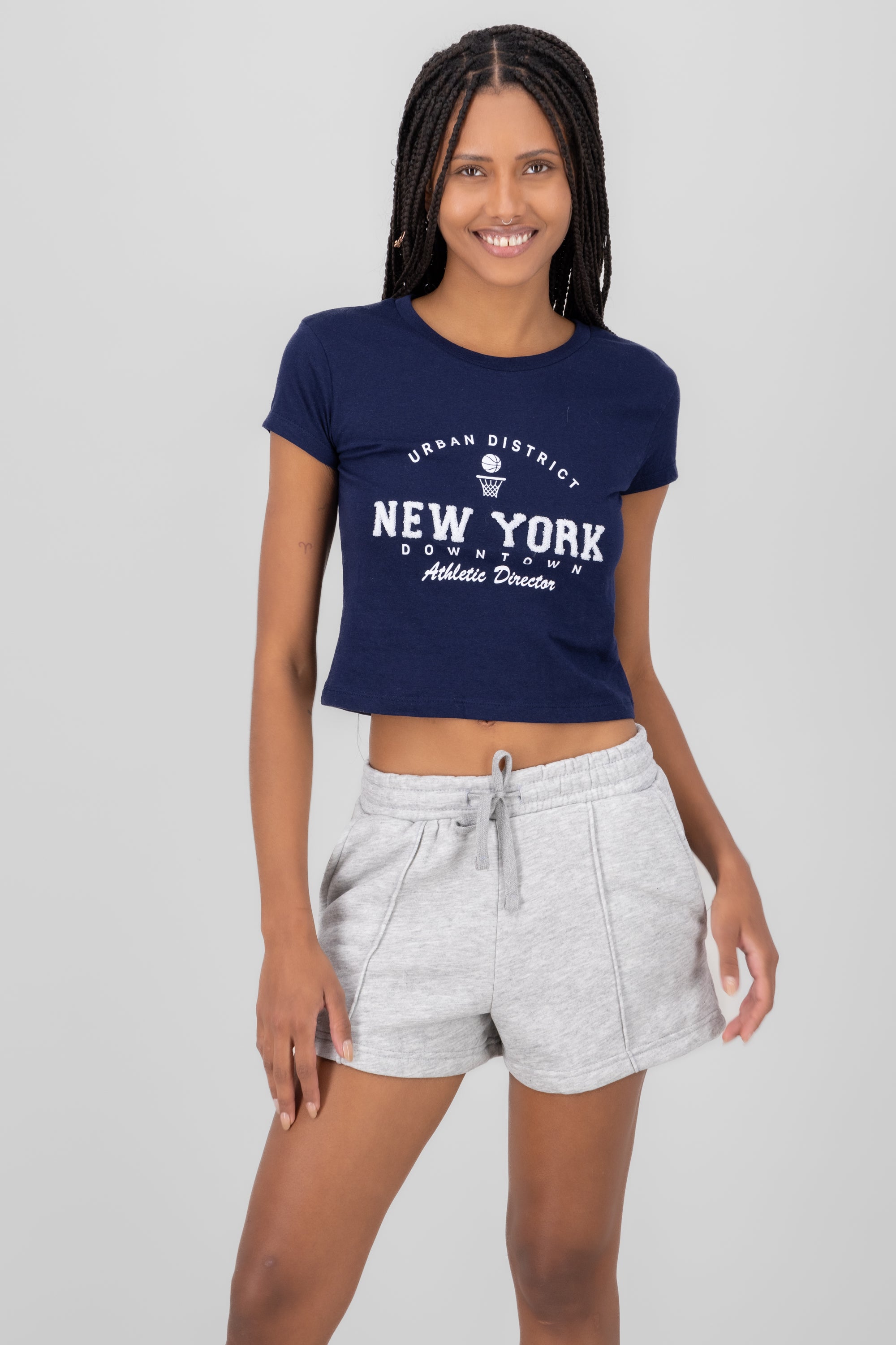 T-SHirt ​​Short manga print New York MARINE