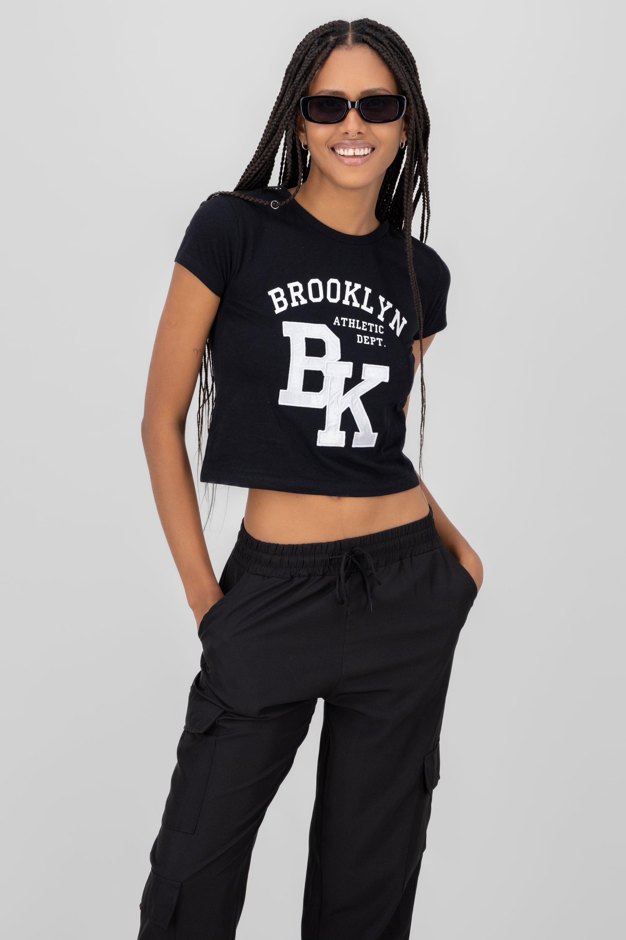 Brooklyn Short Manga Top BLACK