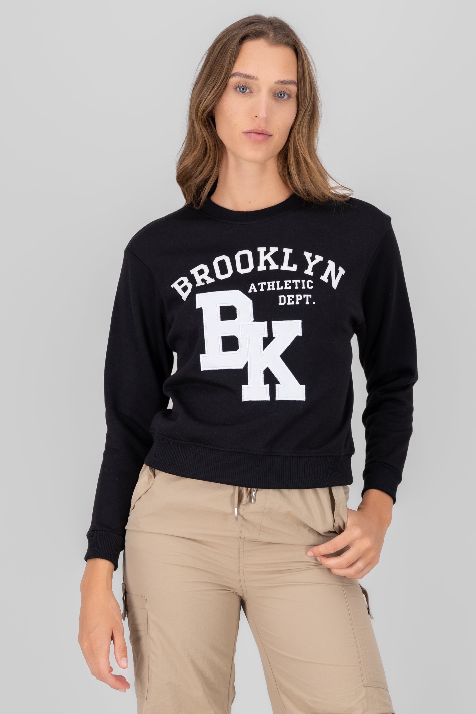 Brooklyn printed sweatshirt BLACK