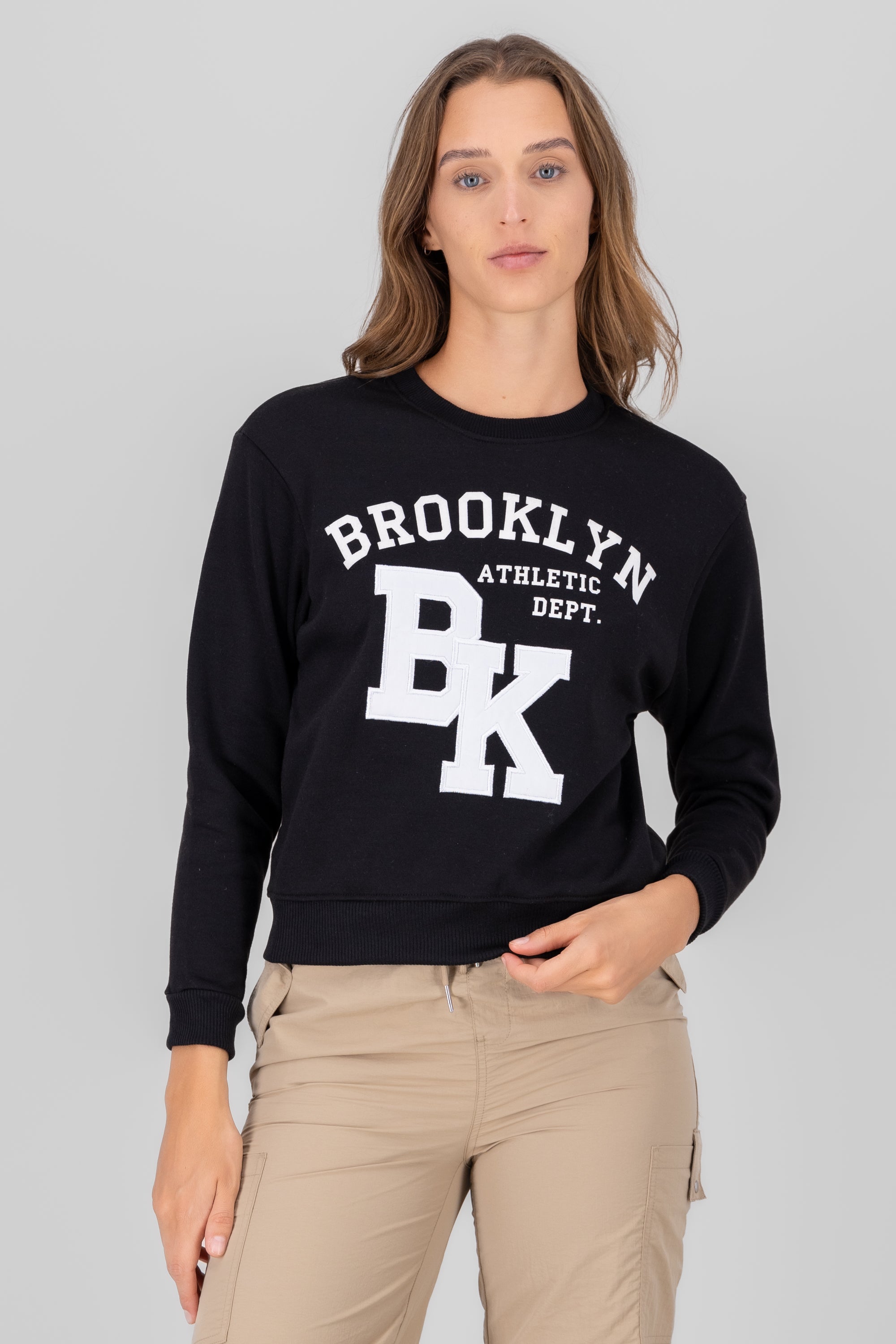 Brooklyn printed sweatshirt BLACK