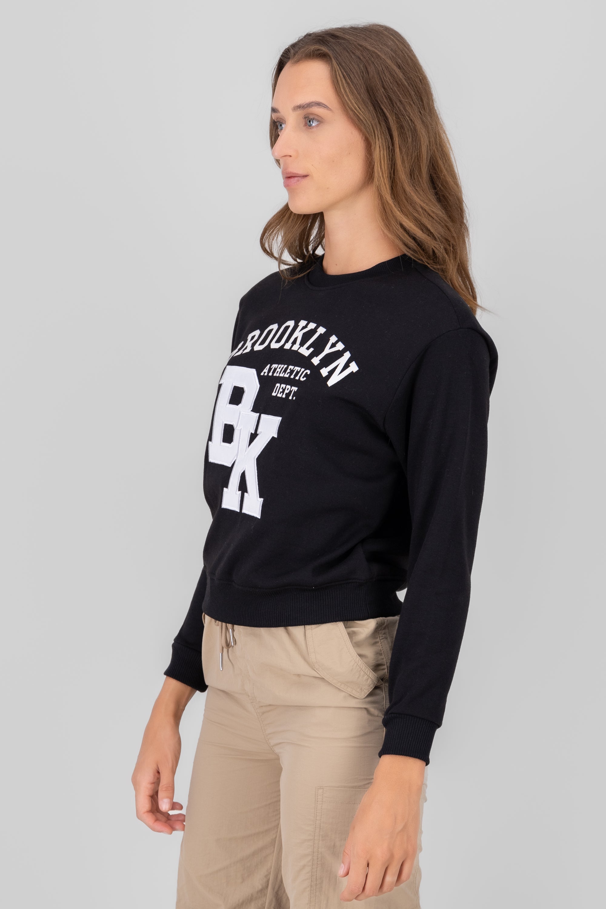 Brooklyn printed sweatshirt BLACK