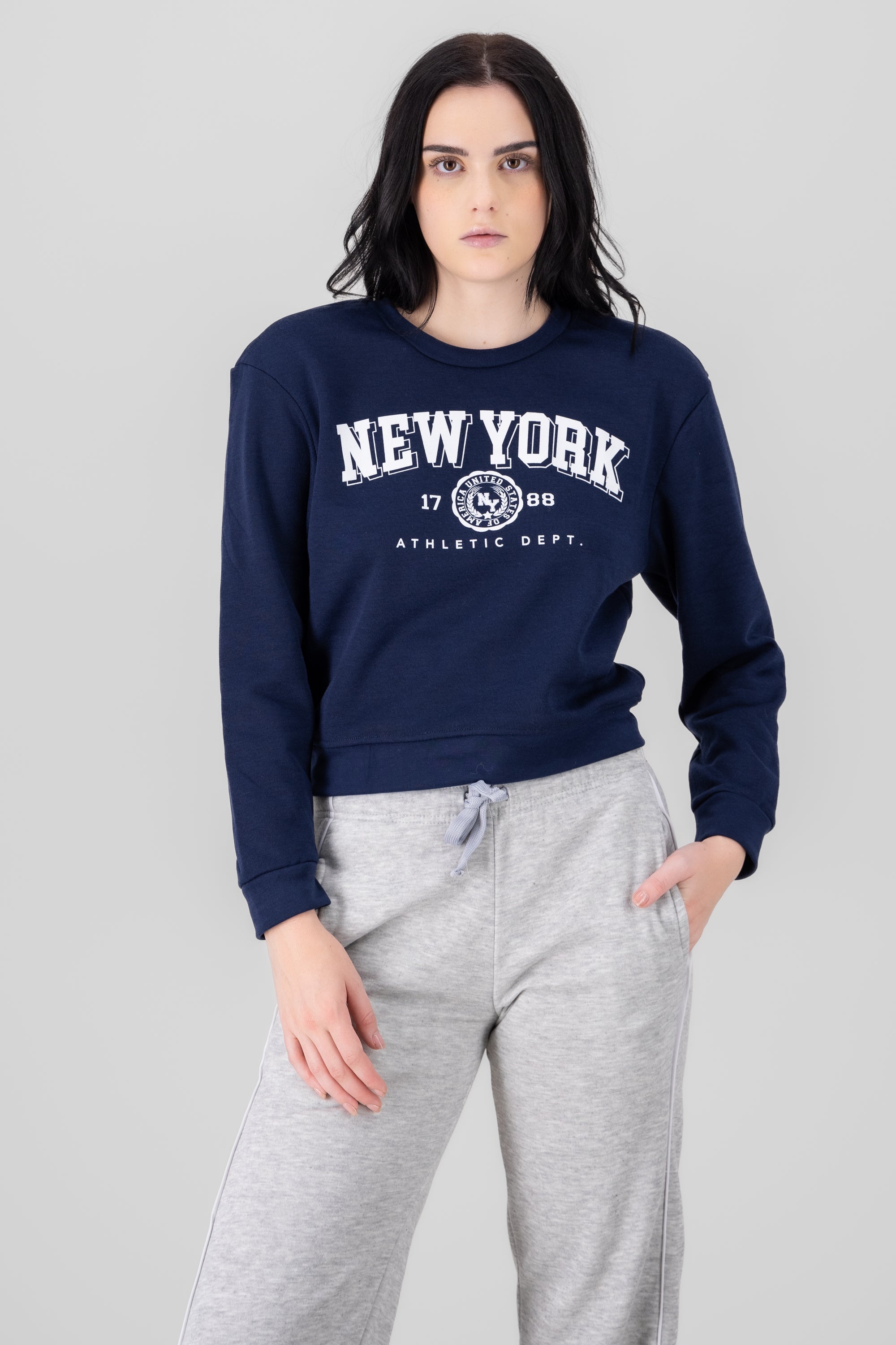 Sudadera estampado new york MARINO