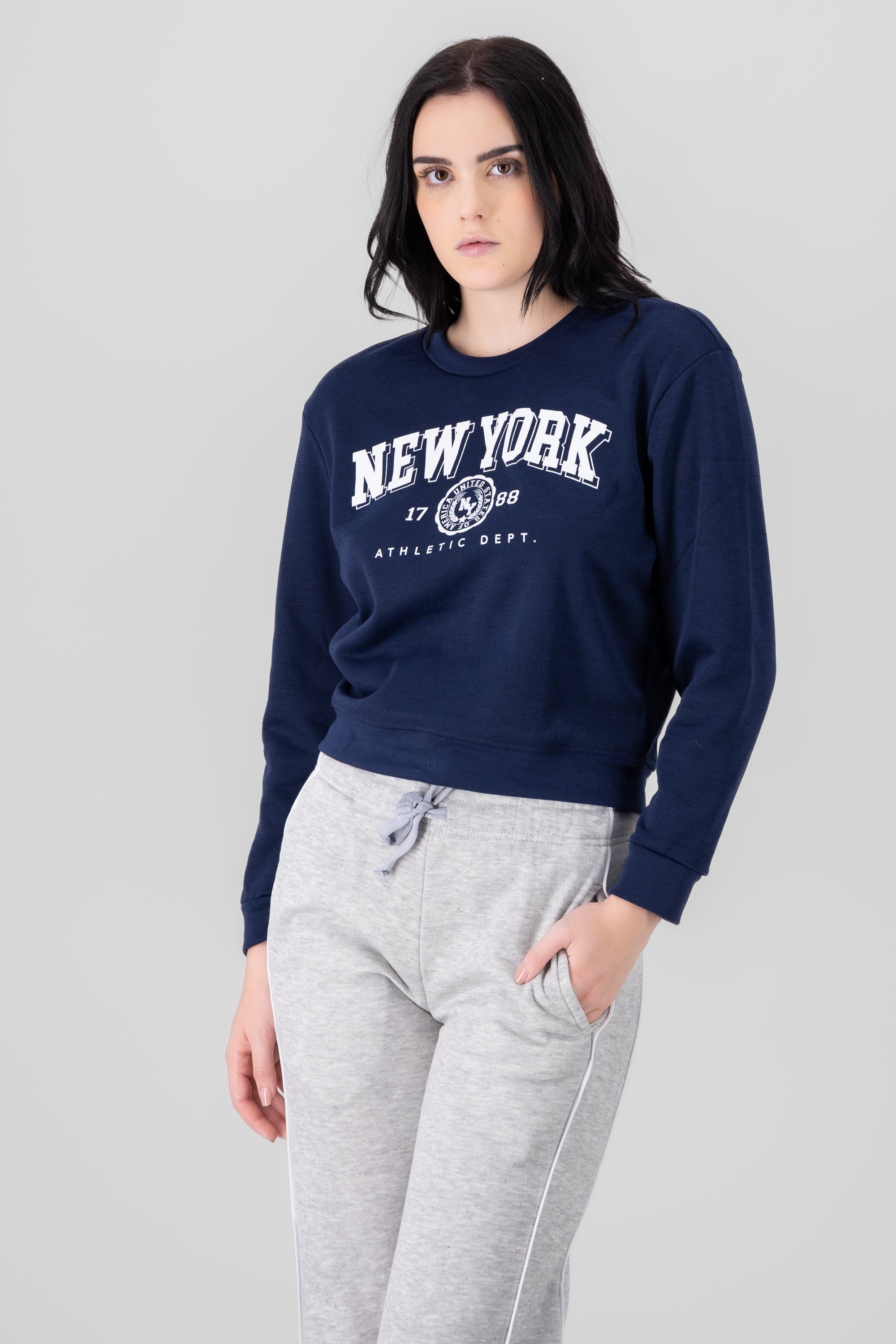 Sudadera estampado new york MARINO