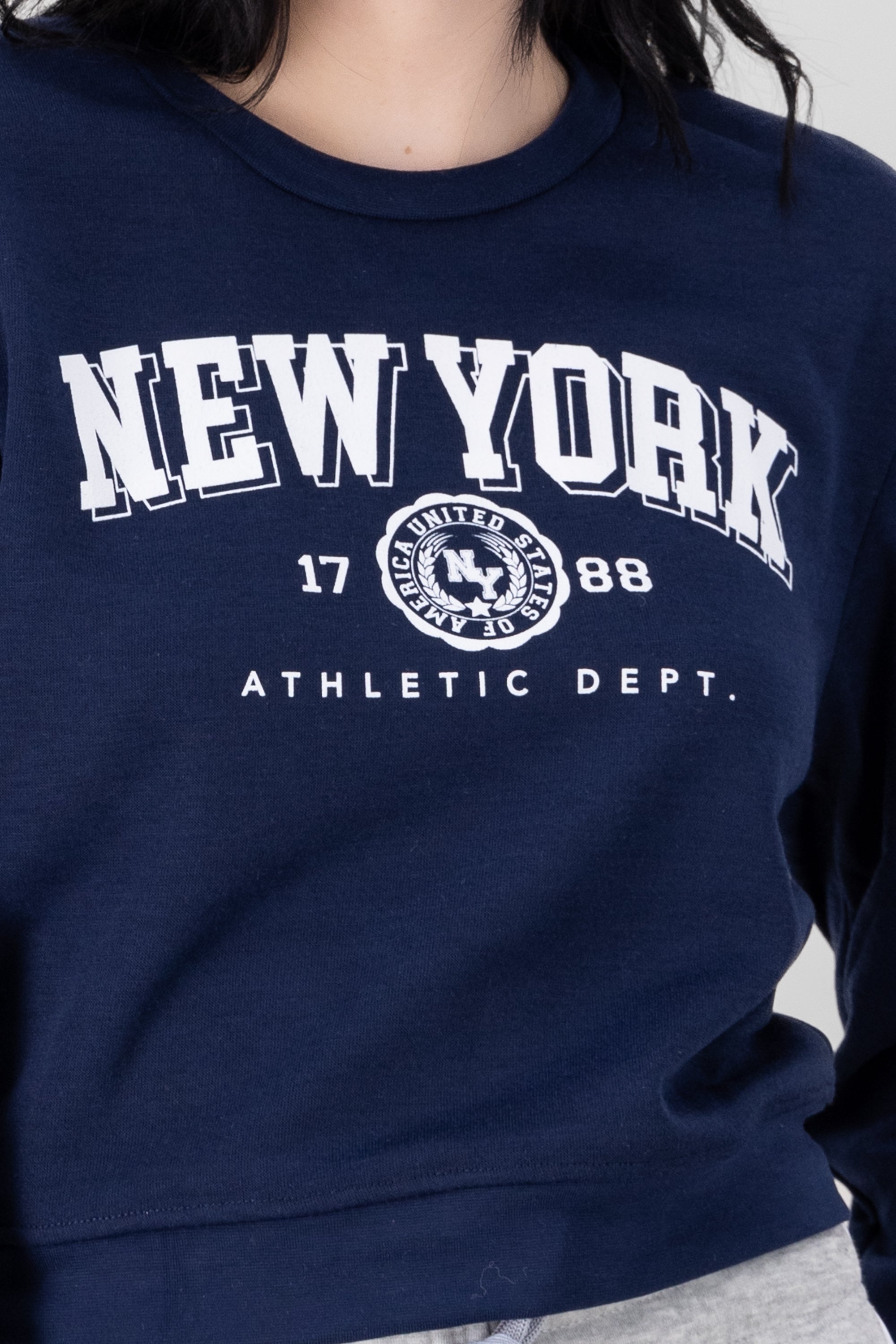 Sudadera estampado new york MARINO