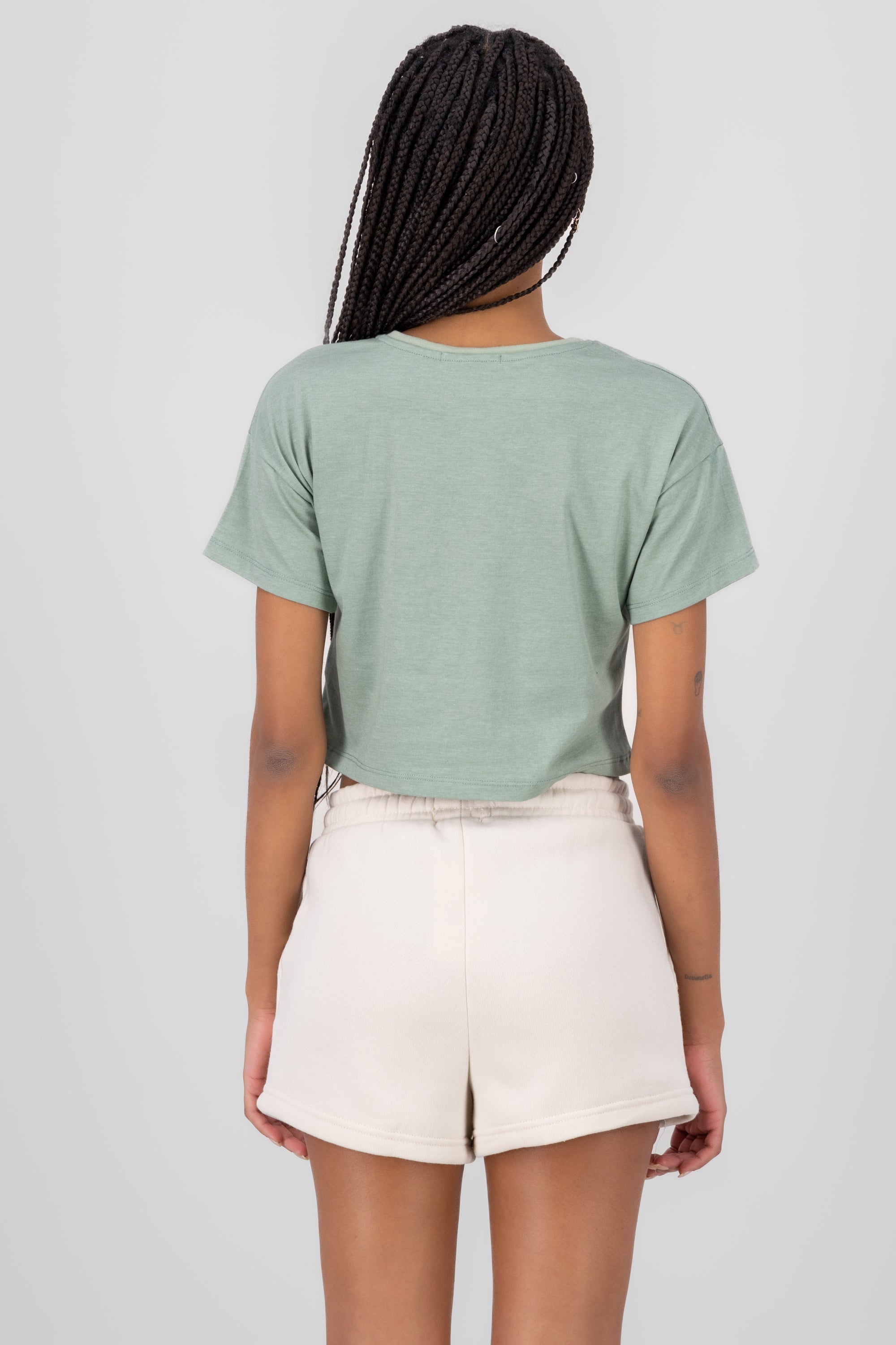 CROP Michigan shirt Sage